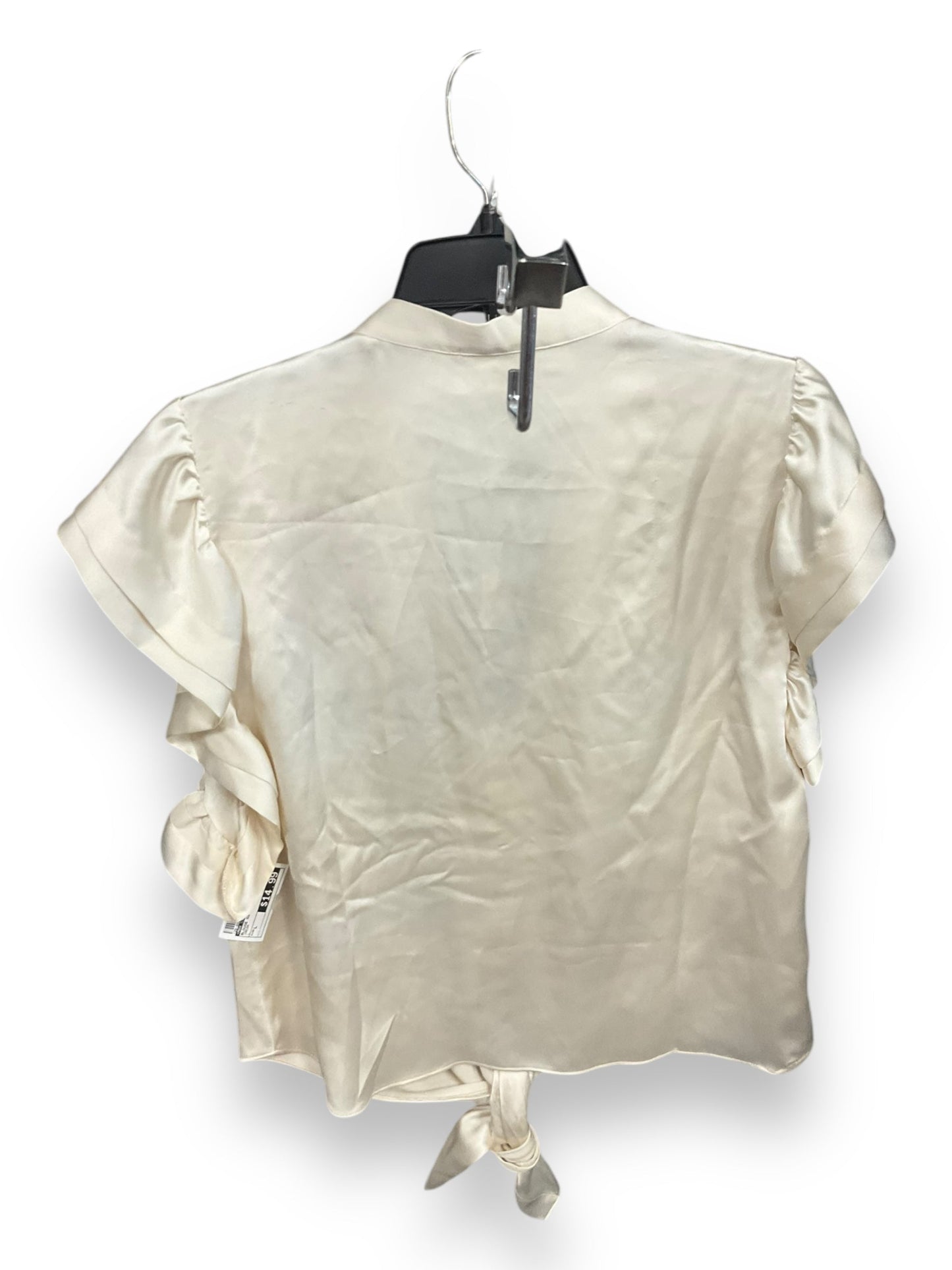 Blouse Short Sleeve By Max Studio In Cream, Size: L