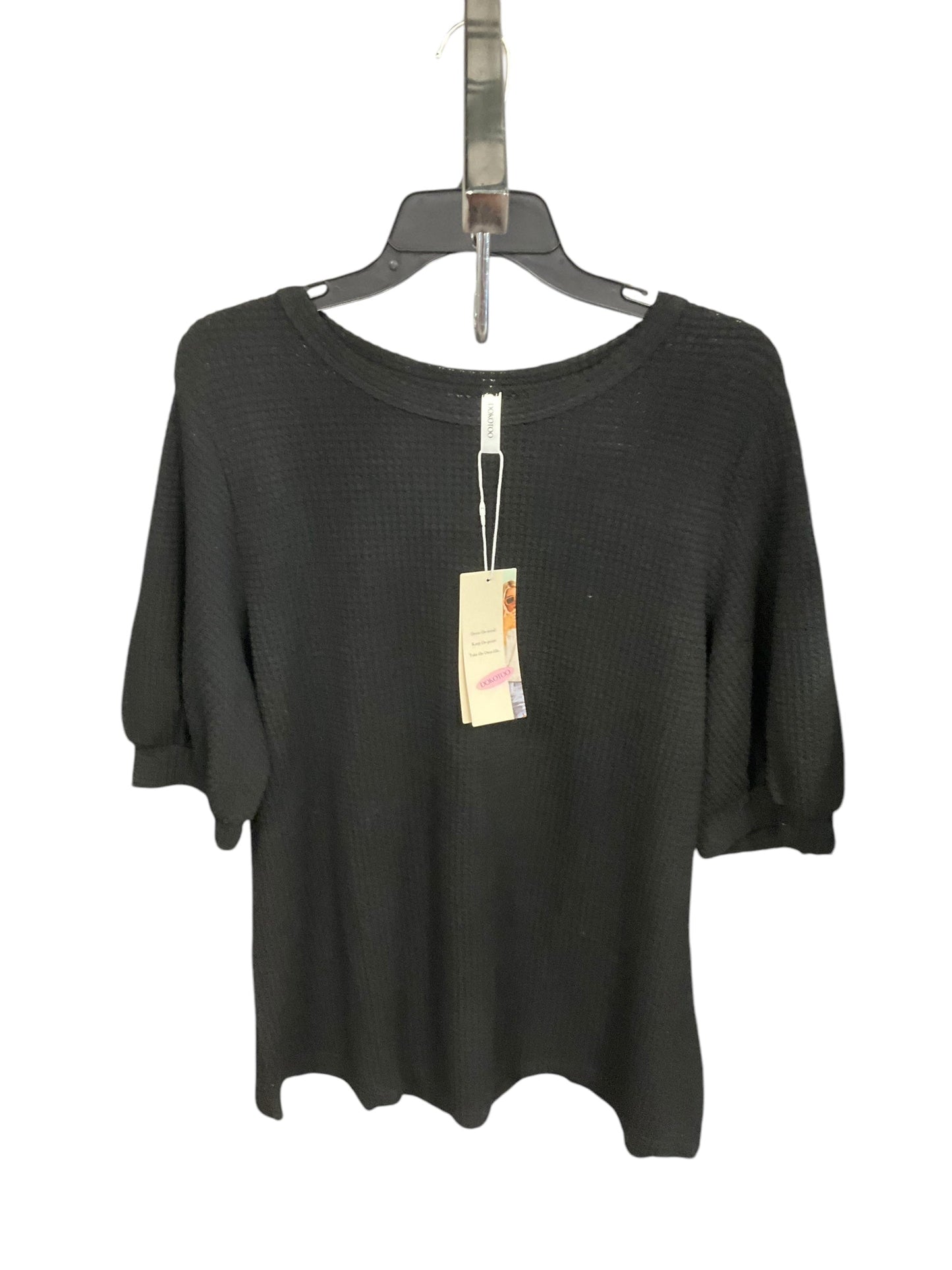 Top Short Sleeve By Clothes Mentor In Black, Size: Xl