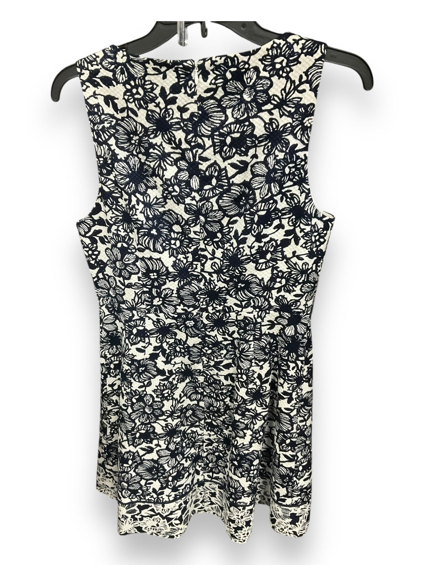 Dress Casual Midi By Limited In Blue & White, Size: 10