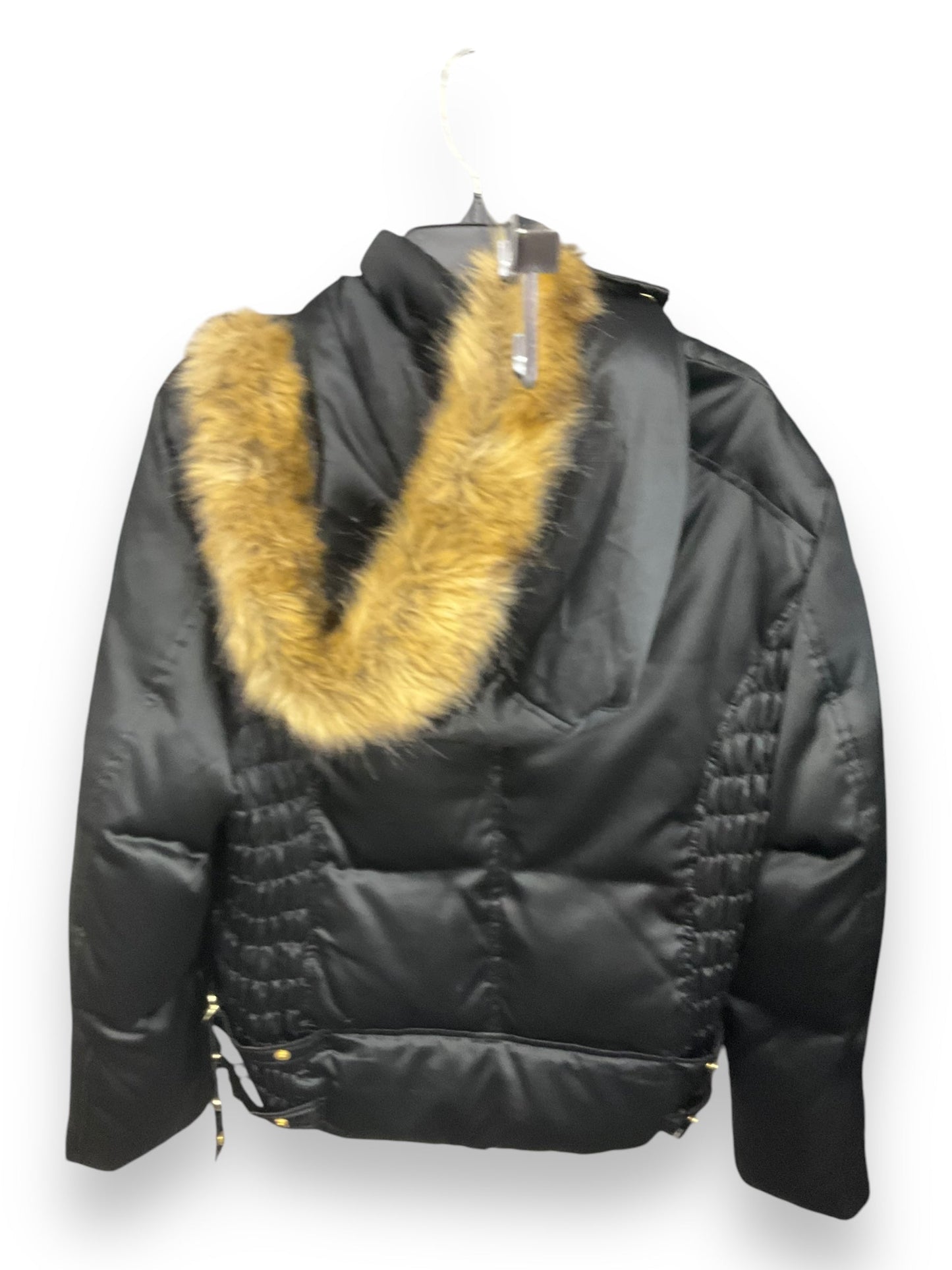 Coat Puffer & Quilted By Gallery In Black, Size: Xl