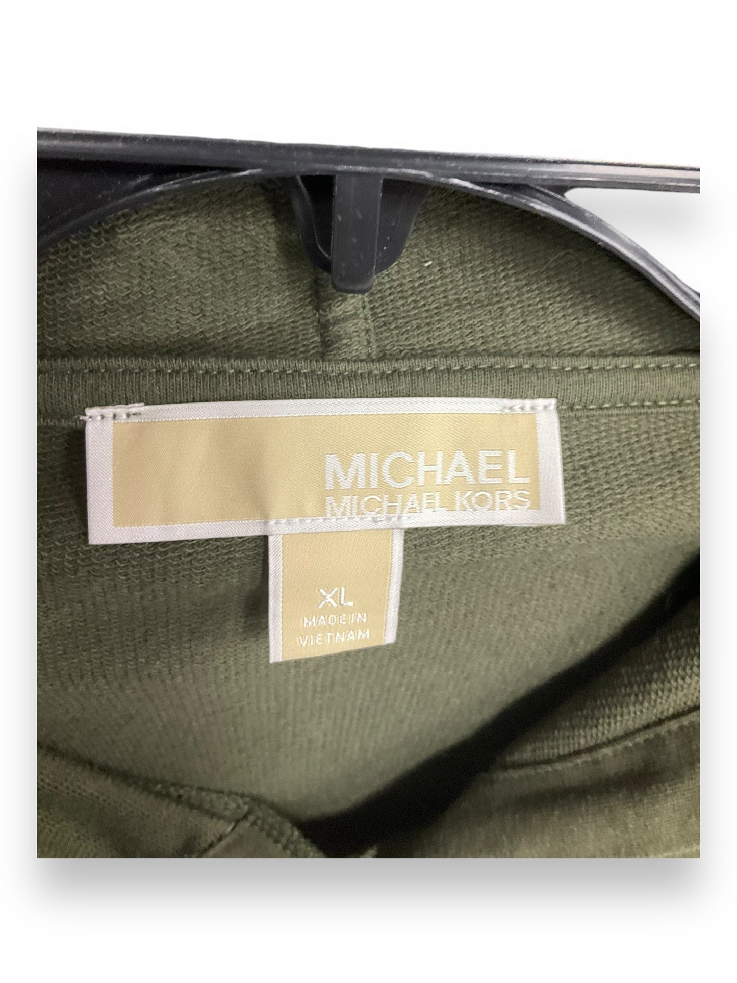 Sweatshirt Hoodie By Michael By Michael Kors In Green, Size: Xl