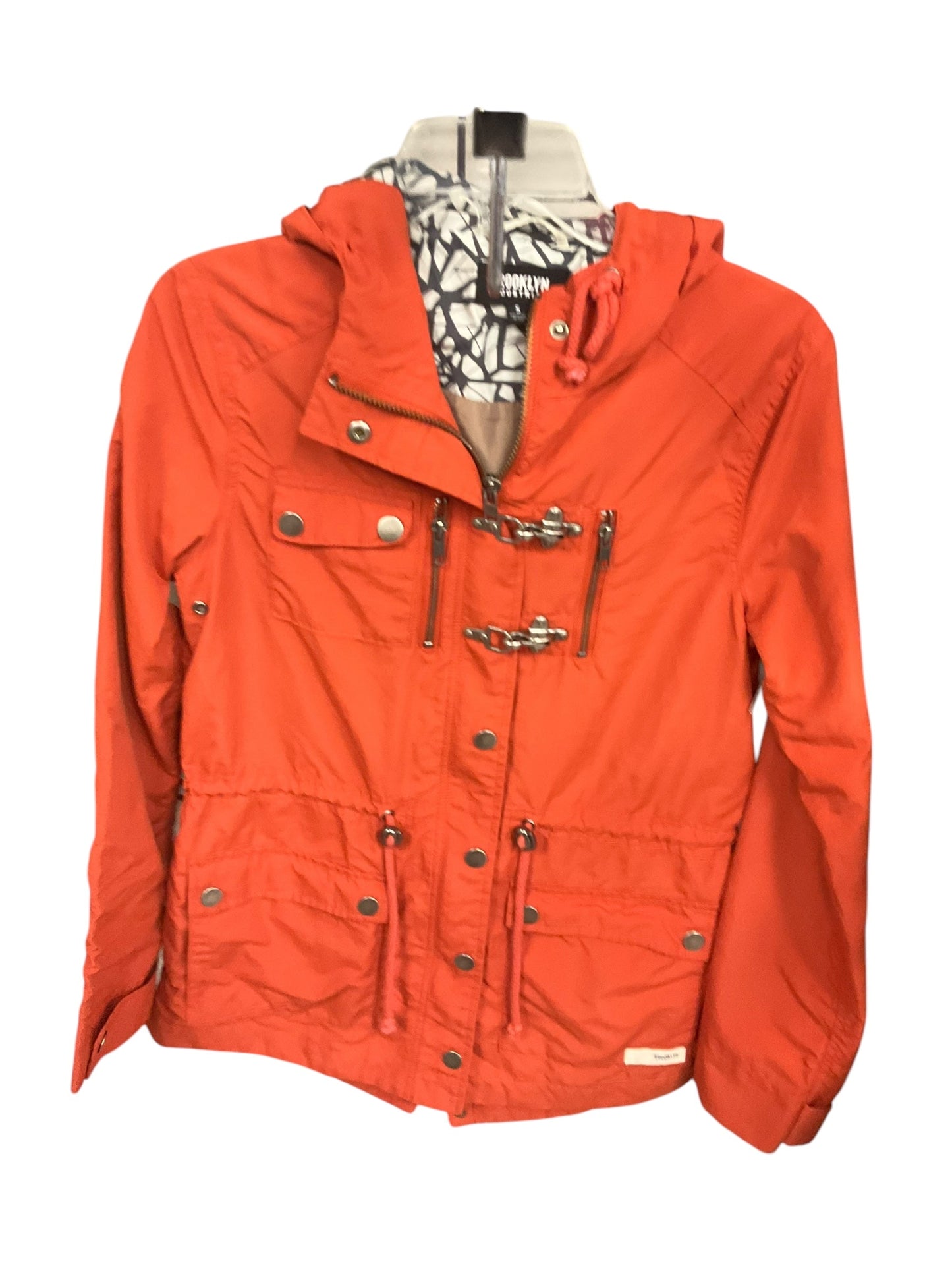 Jacket Utility By Clothes Mentor In Orange, Size: S