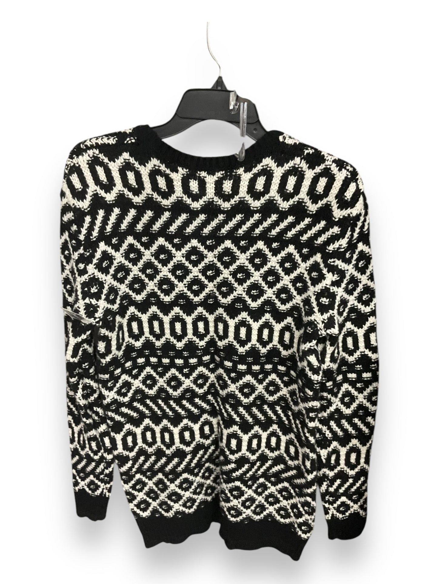 Sweater By Ann Taylor In Black & White, Size: M