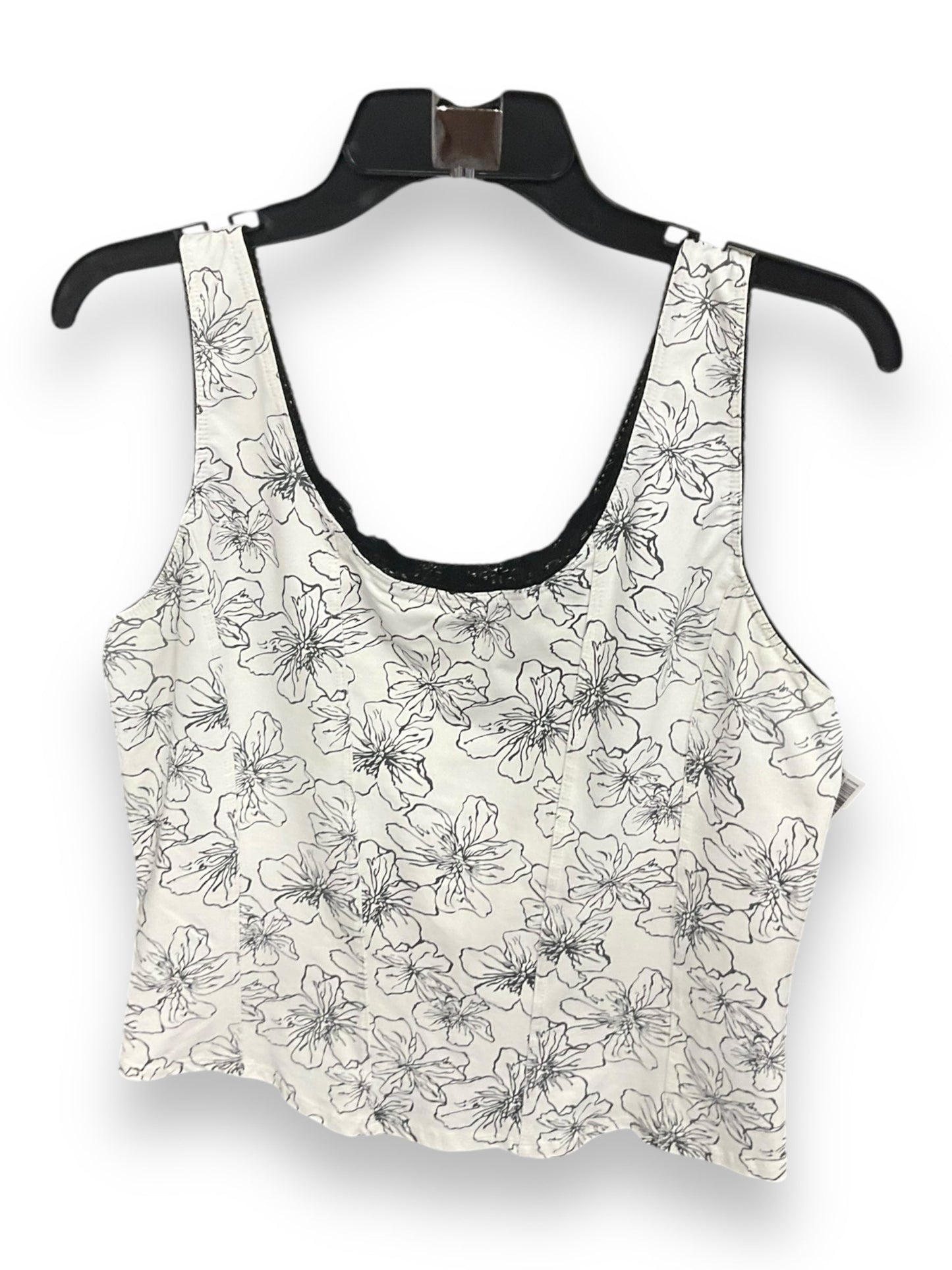 Tank Top By White House Black Market In Black & White, Size: Xl