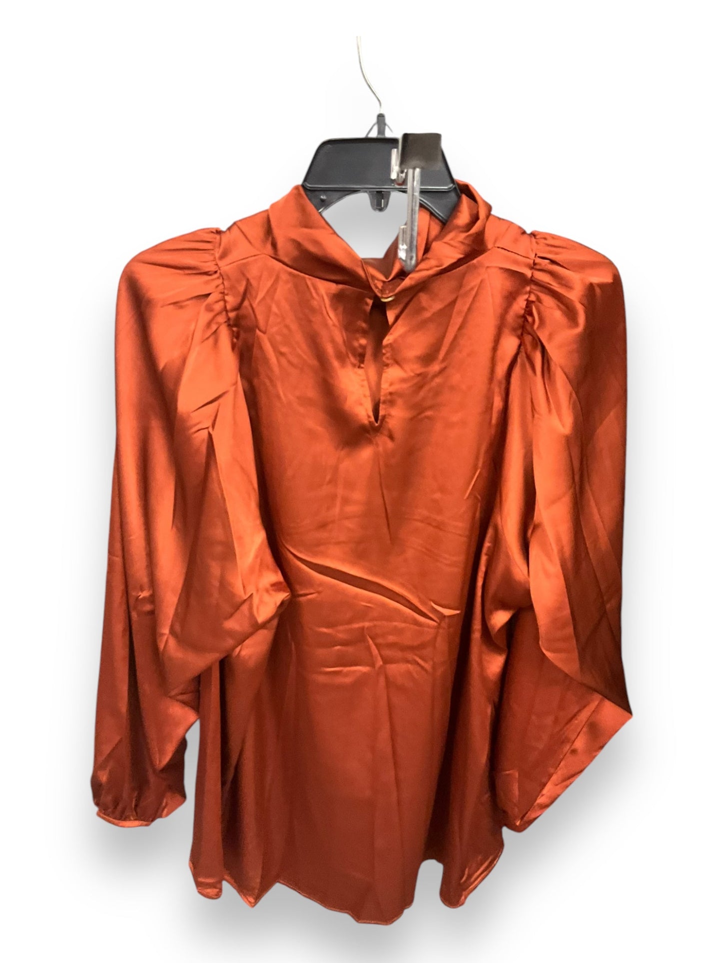 Top Long Sleeve By Chicsoul In Copper, Size: Xl