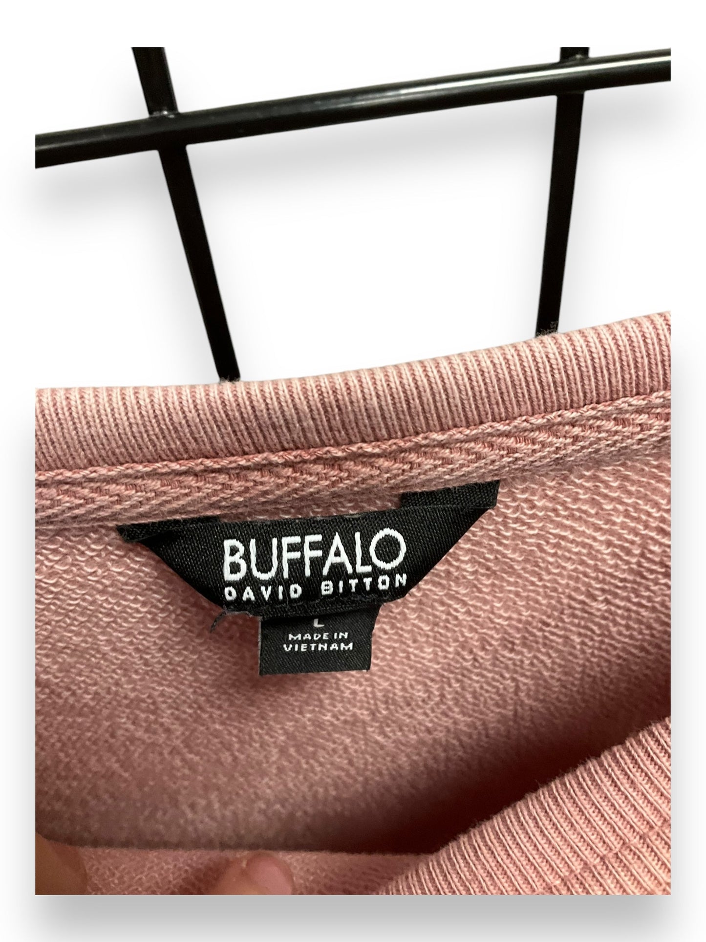 Sweatshirt Crewneck By Buffalo David Bitton In Pink, Size: L