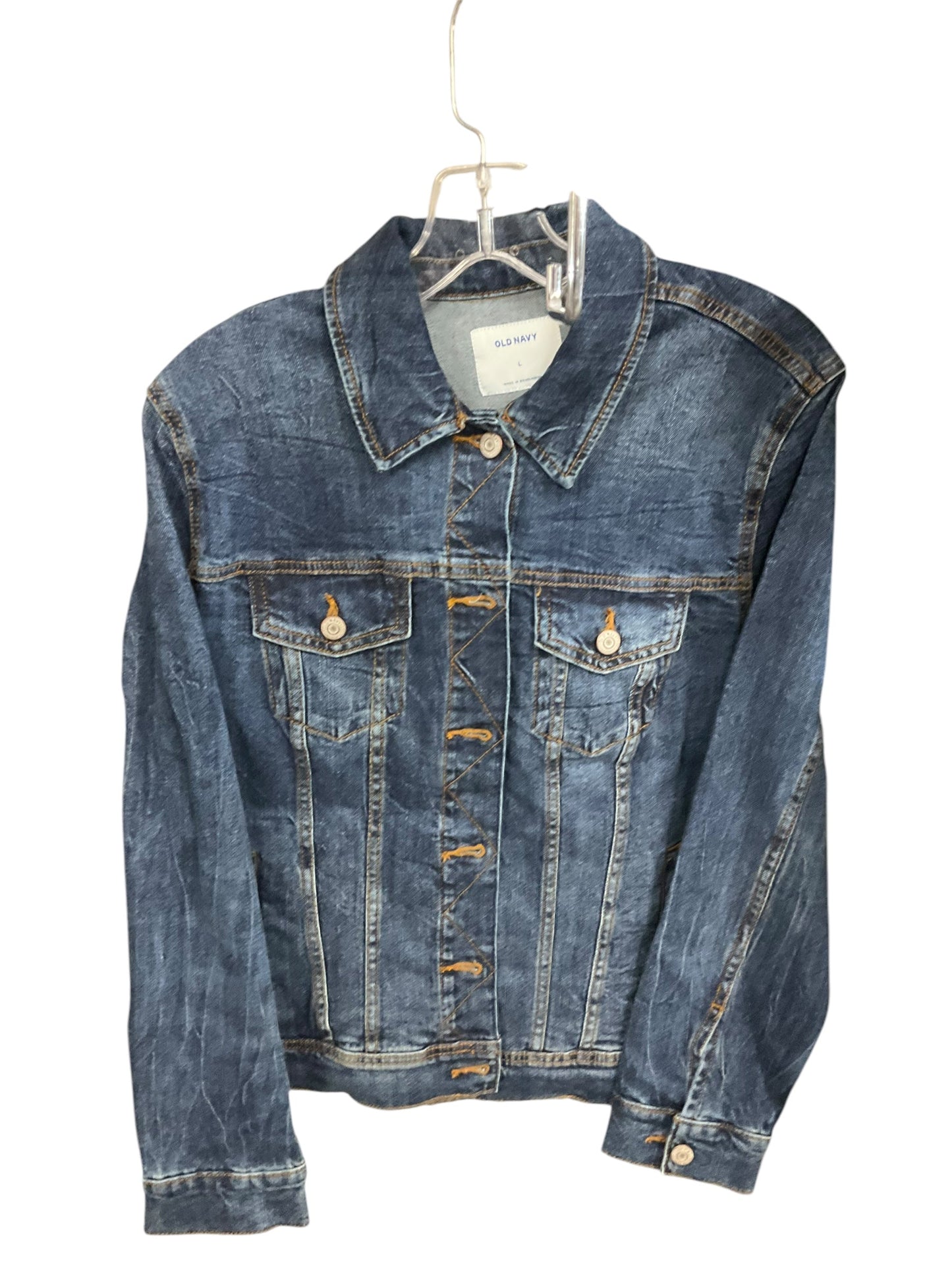 Jacket Denim By Old Navy In Blue Denim, Size: L