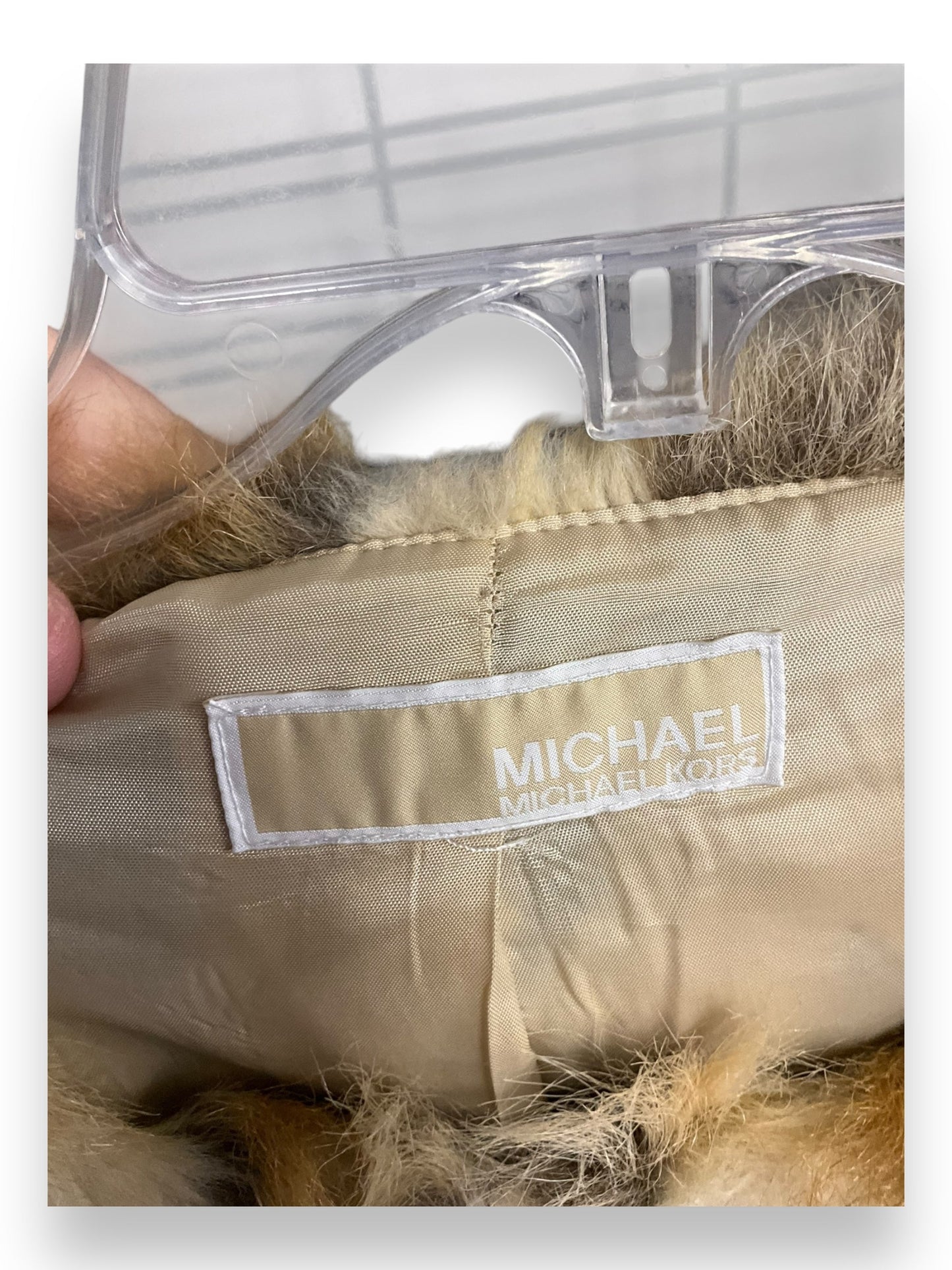 Coat Faux Fur & Sherpa By Michael By Michael Kors In Brown & Tan, Size: S