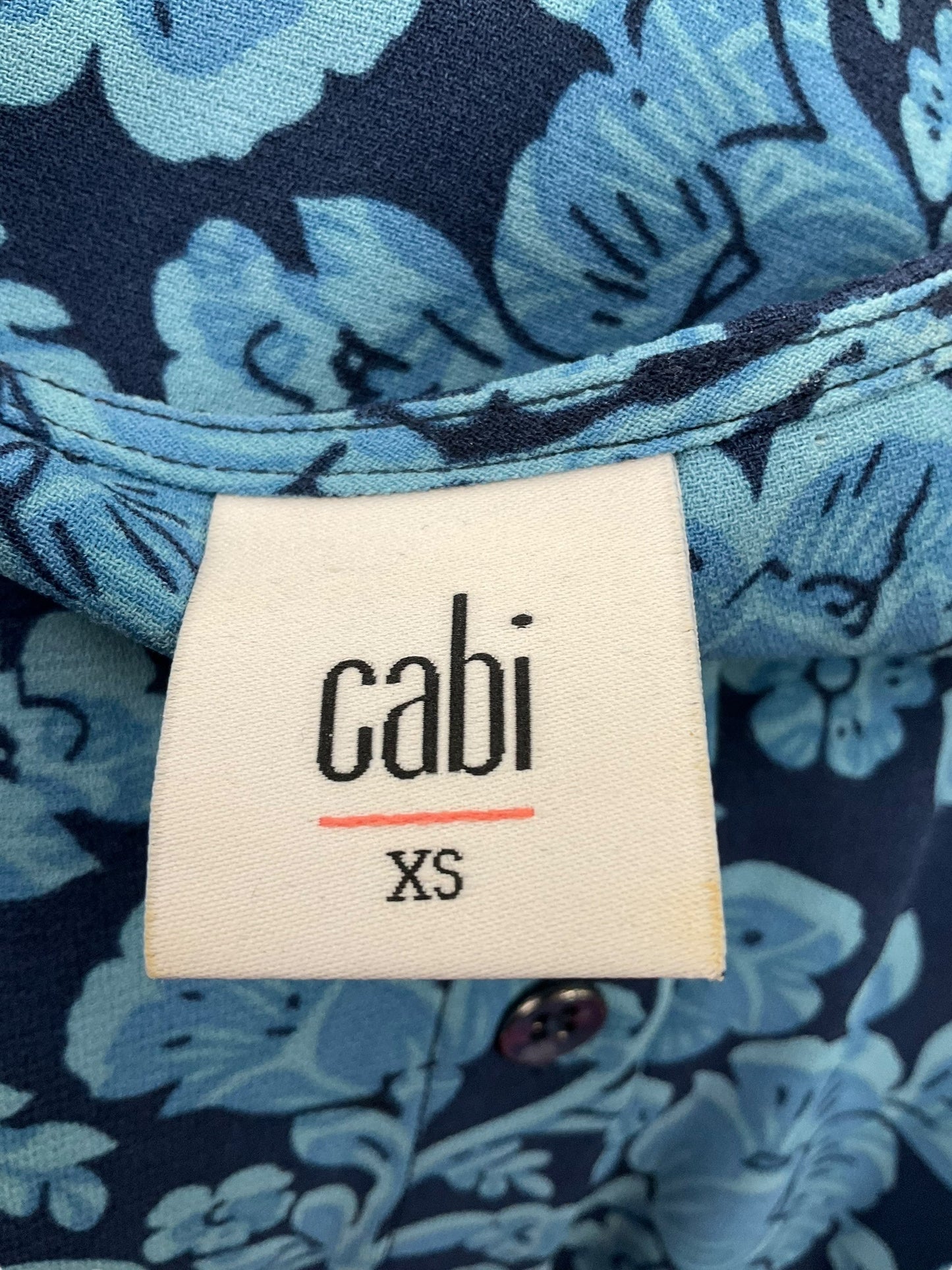 Blue Dress Casual Short Cabi, Size Xs