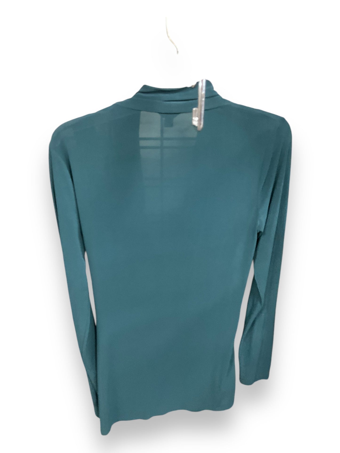 Top Long Sleeve By Ann Taylor In Green, Size: M