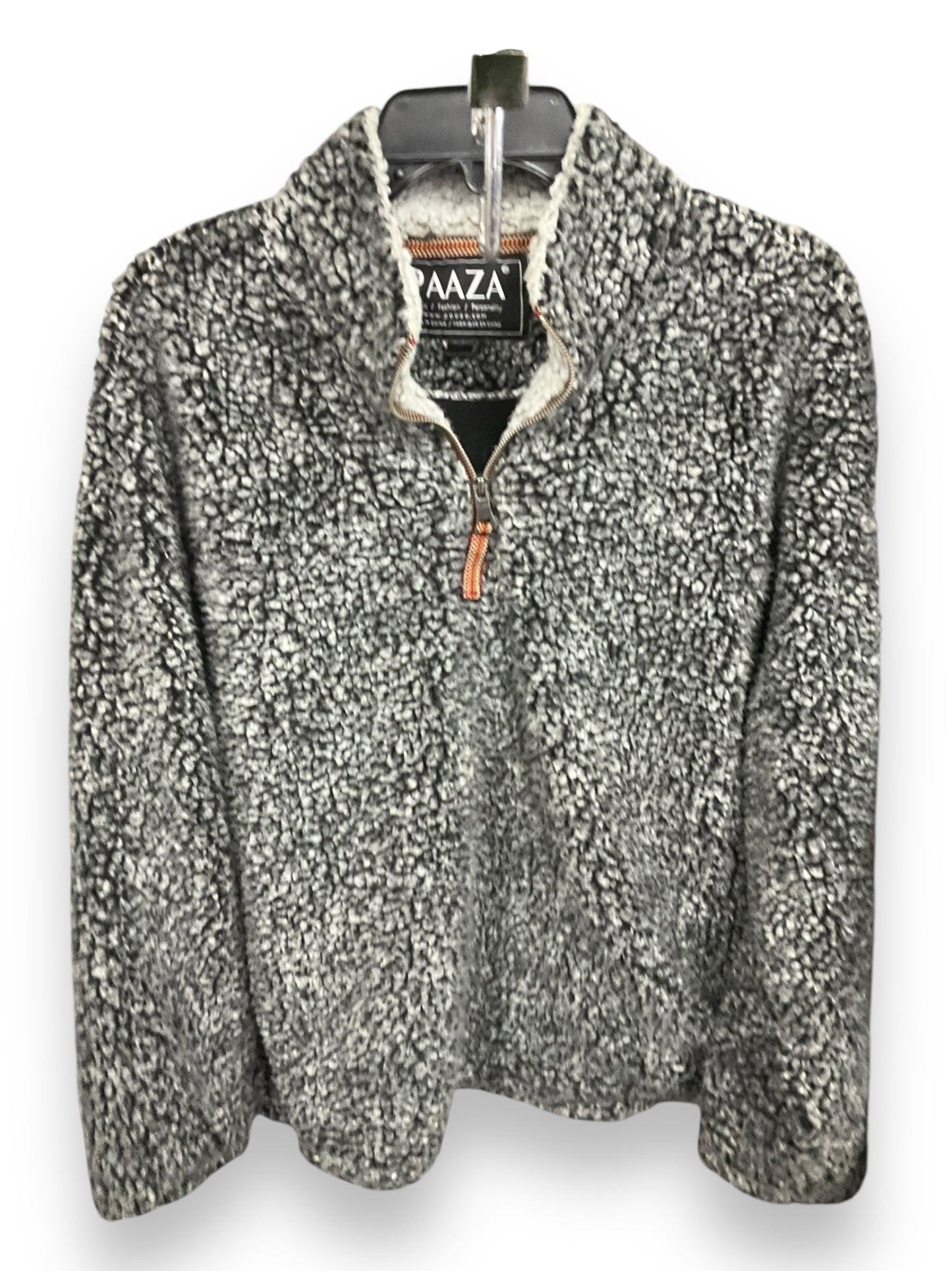 Jacket Fleece By Clothes Mentor In Grey, Size: M