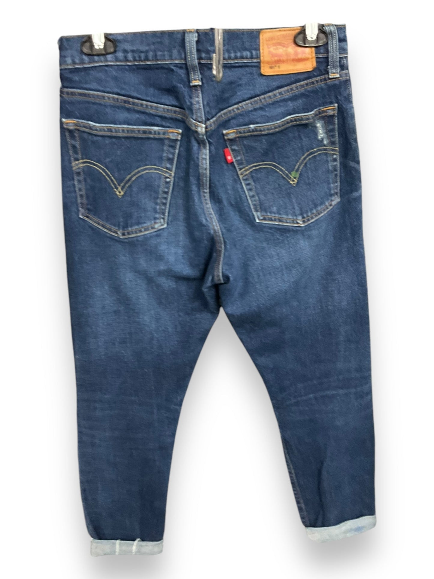 Jeans Straight By Levis In Blue Denim, Size: 4