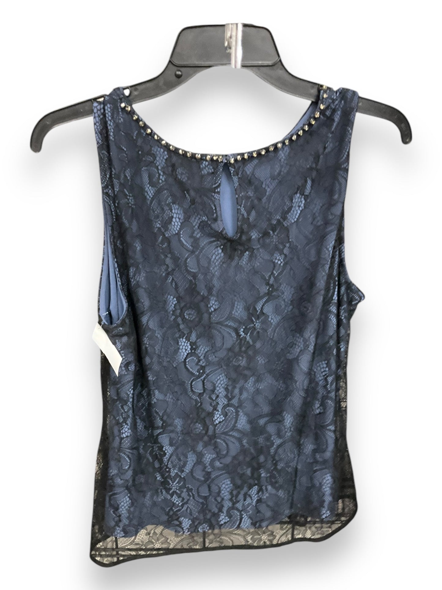 Top Sleeveless By White House Black Market In Black & Blue, Size: L