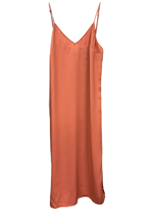 Orange Dress Casual Maxi A New Day, Size M