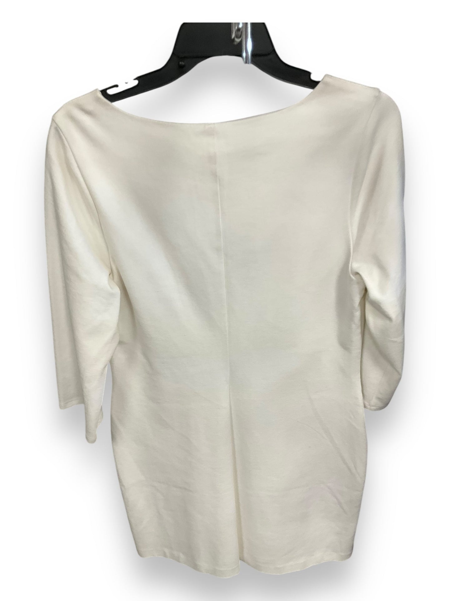 Dress Party Midi By Express In Ivory, Size: L