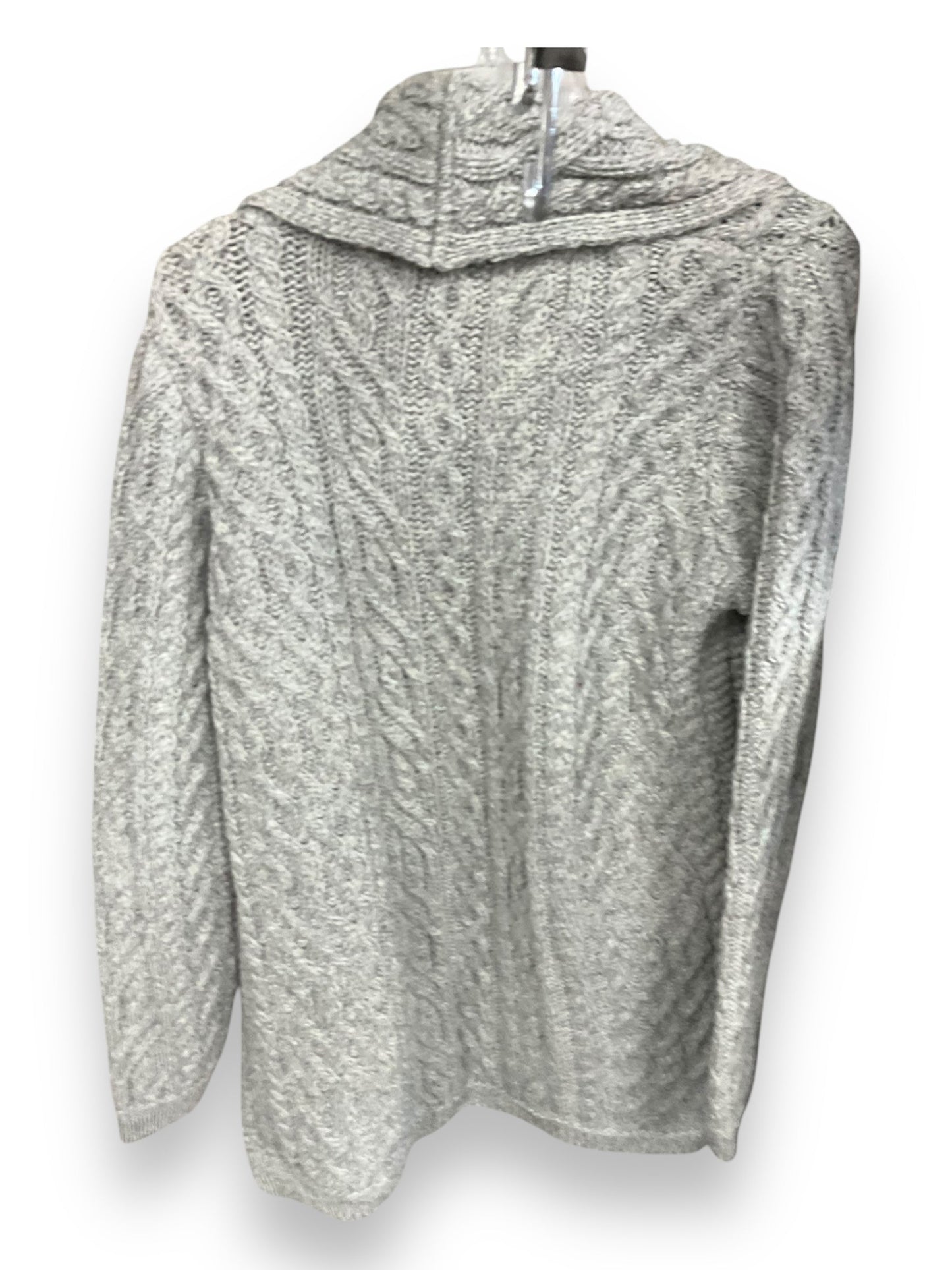 Sweater Cardigan By Clothes Mentor In Grey, Size: Xl