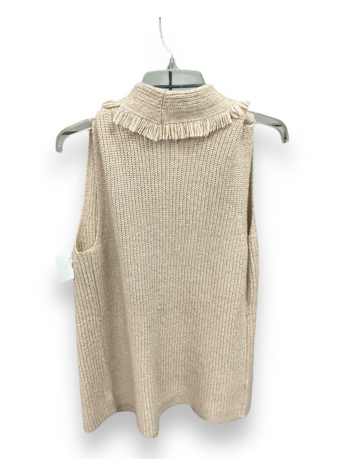 Sweater Cardigan By Tahari By Arthur Levine In Tan, Size: L