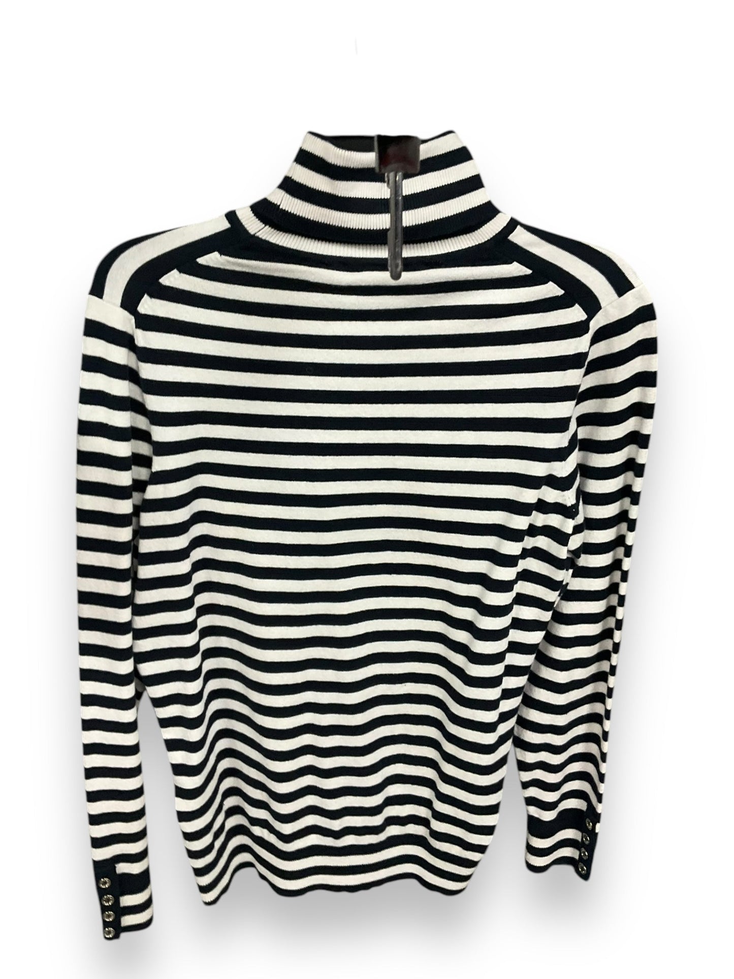 Sweater By Tommy Hilfiger In Blue & White, Size: L