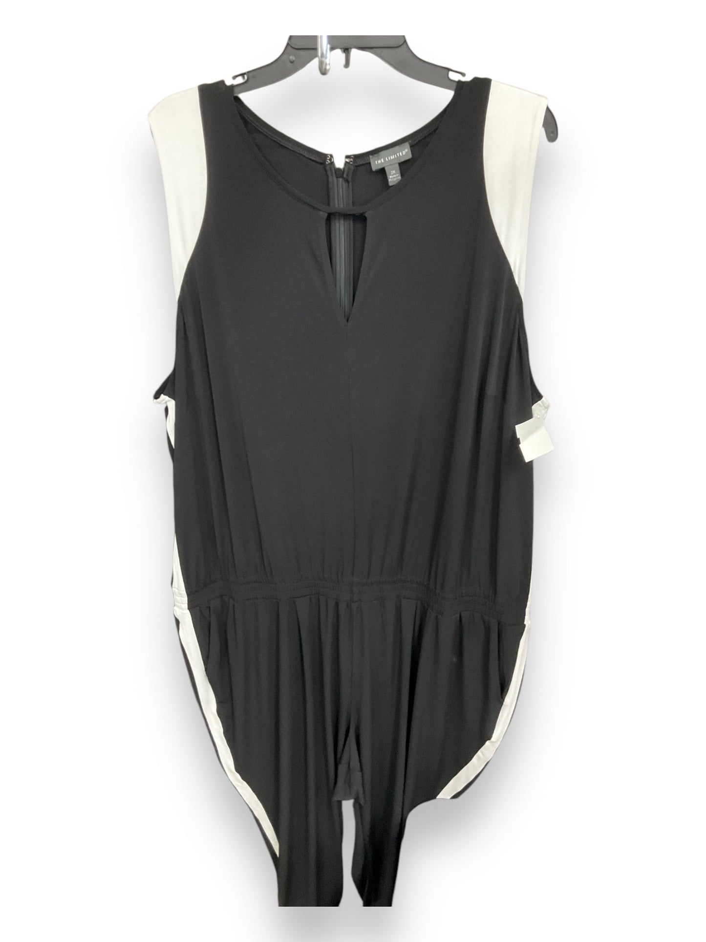 Jumpsuit By Limited In Black & White, Size: 2x