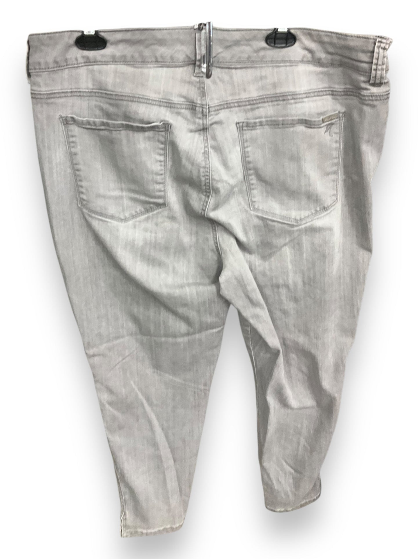 Jeans Skinny By Melissa Mccarthy In Grey Denim, Size: 20