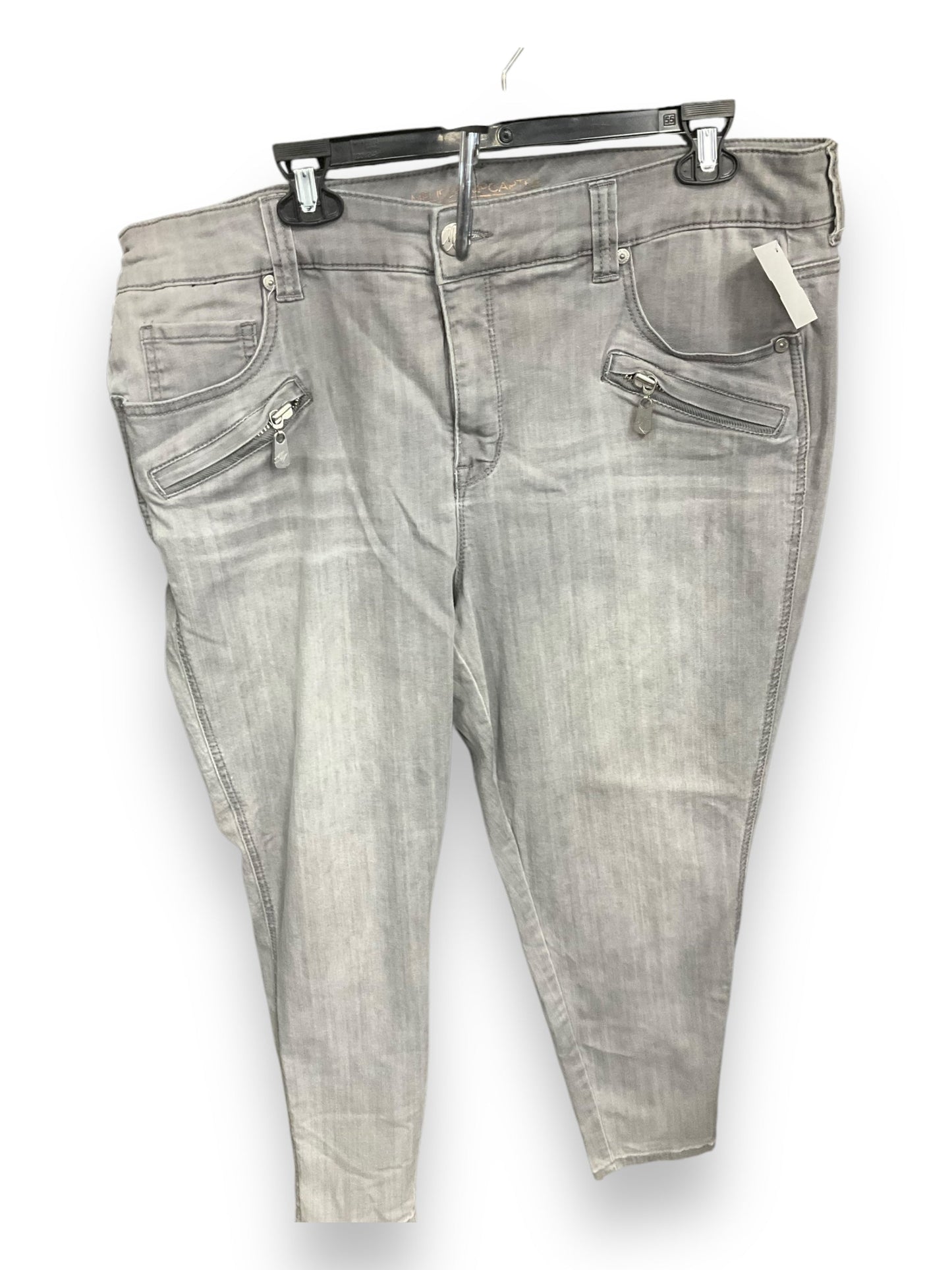 Jeans Skinny By Melissa Mccarthy In Grey Denim, Size: 20