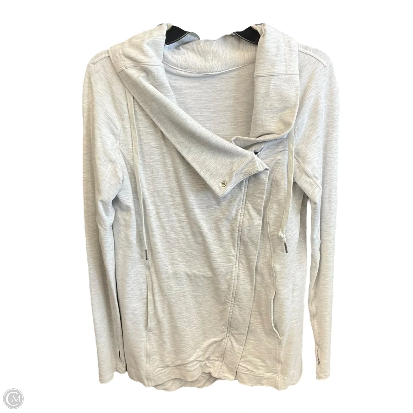 Athletic Jacket By Lululemon In Grey, Size: S