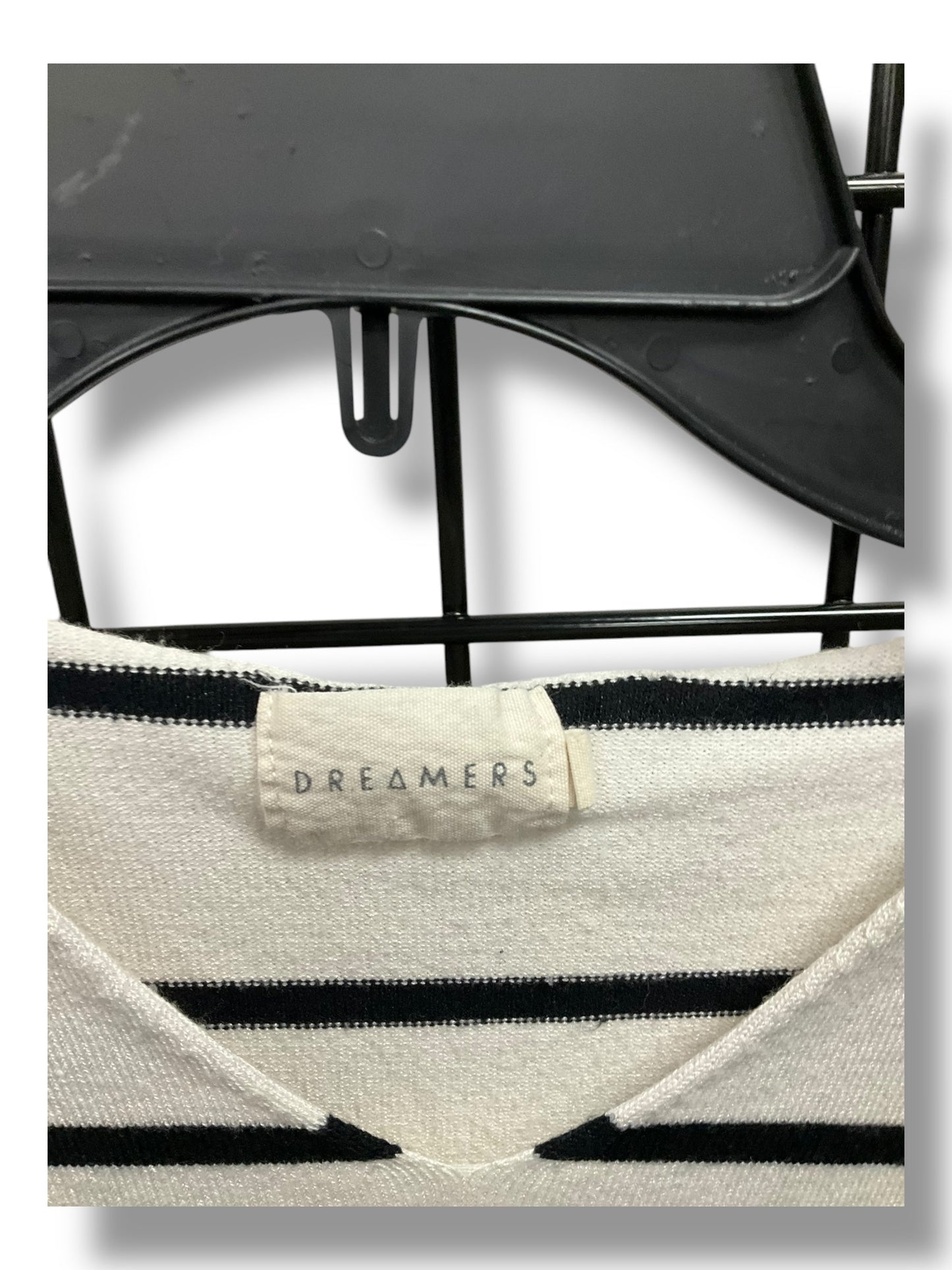 Top Long Sleeve By Dreamers In Black & White, Size: M