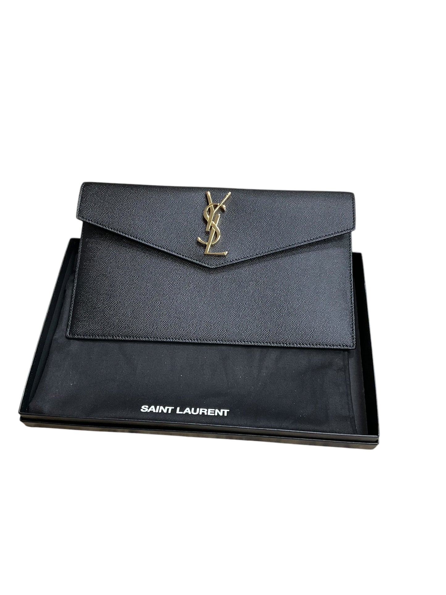 Clutch Luxury Designer By Yves Saint Laurent, Size: Large