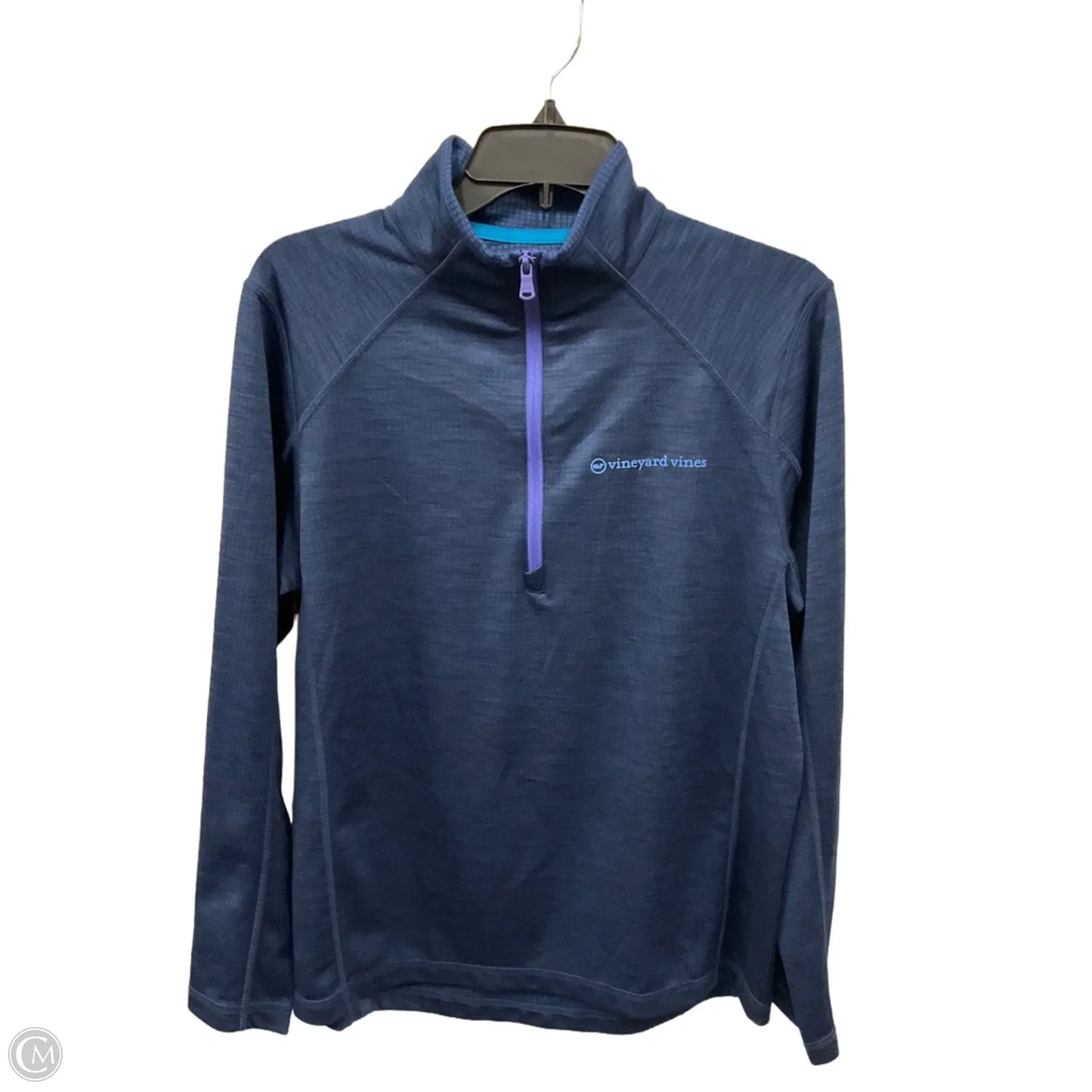 Athletic Top Long Sleeve Collar By Vineyard Vines In Blue, Size: S