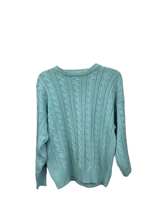 Sweater By Eddie Bauer In Teal, Size: M