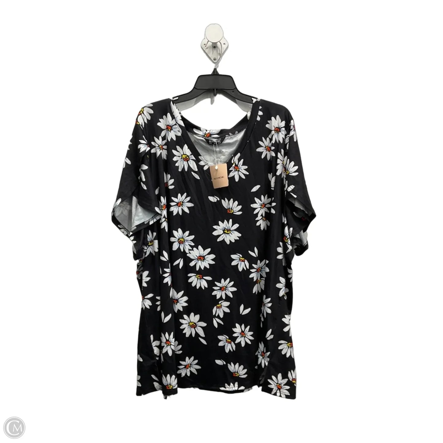 Top Short Sleeve By Bloomchic In Floral Print, Size: 4x