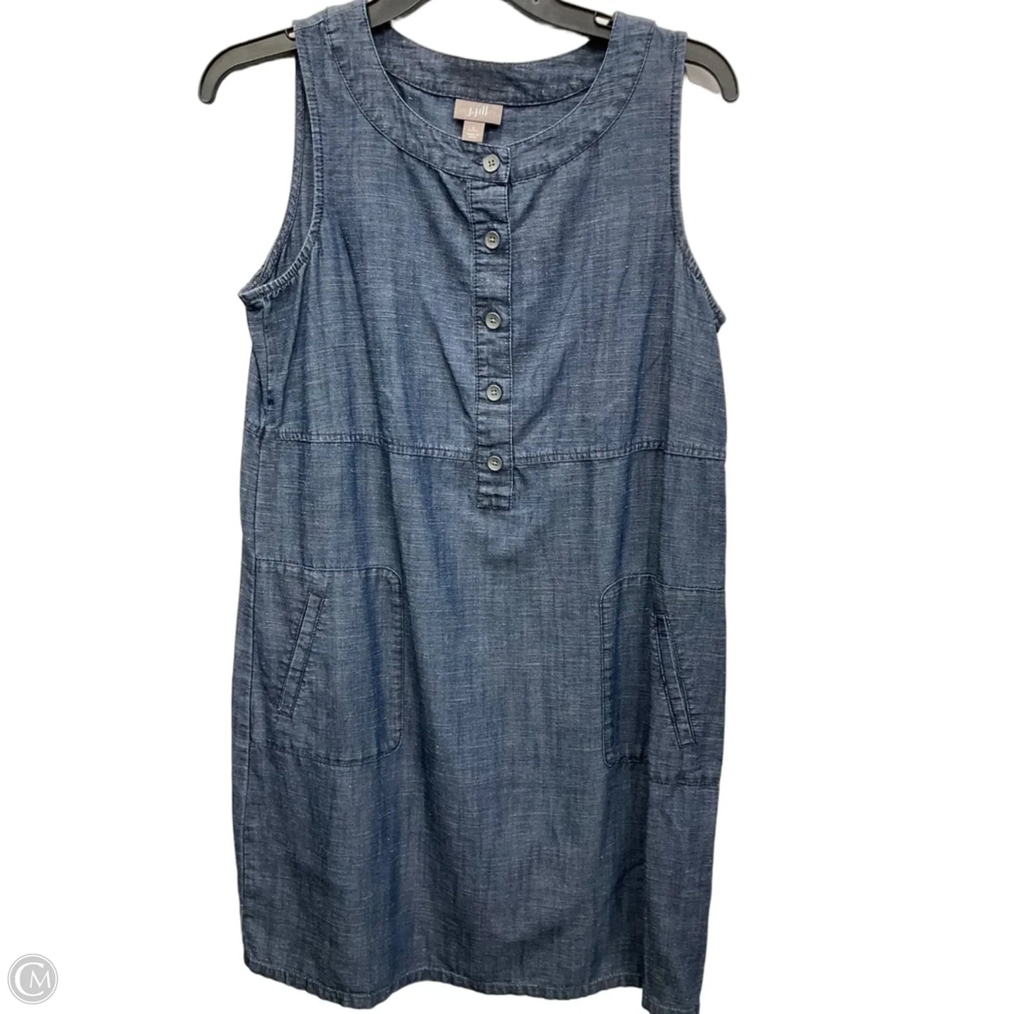 Dress Casual Midi By J. Jill In Blue, Size: S