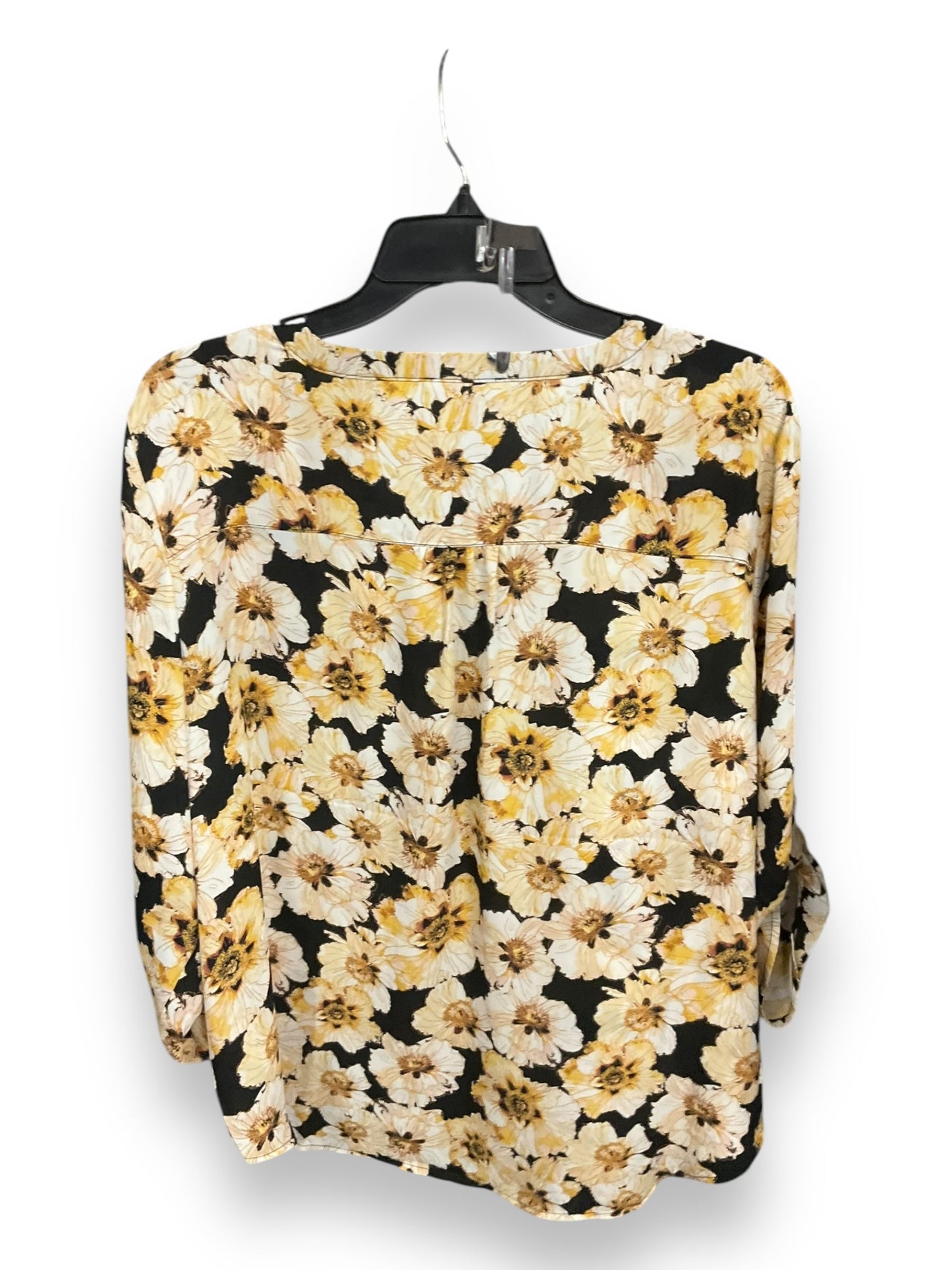 Top Long Sleeve By Maurices In Floral Print, Size: Xl