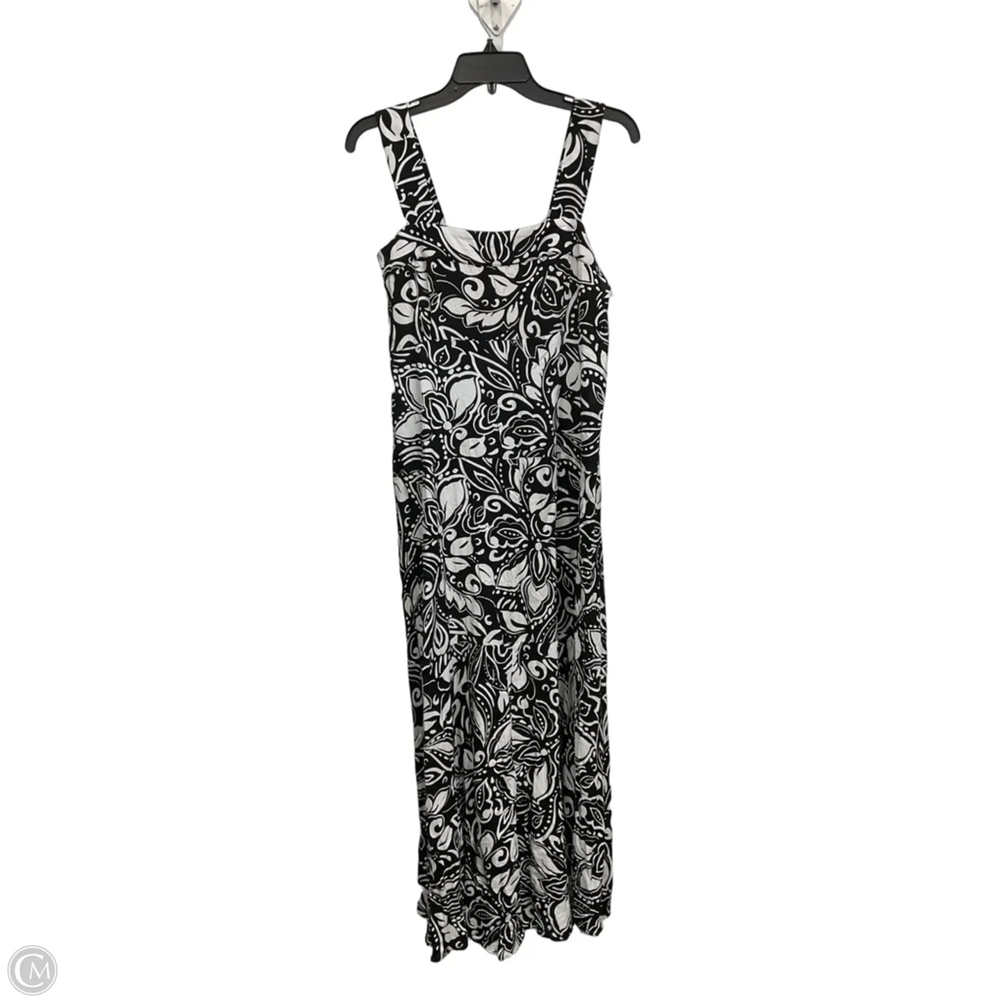 Dress Casual Maxi By Vince Camuto In Black & White, Size: M