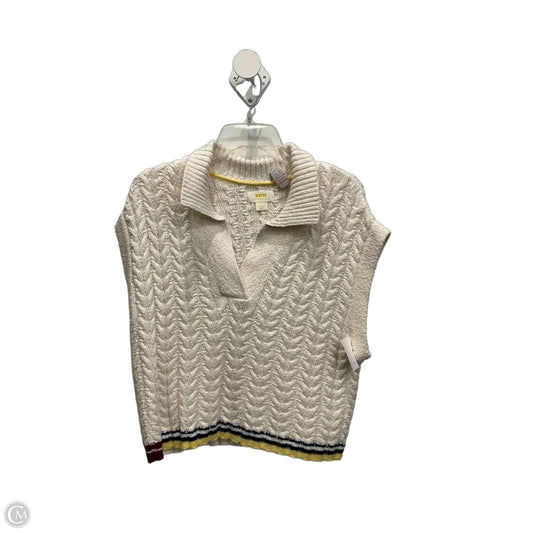 Sweater Short Sleeve By Maeve In Cream, Size: L