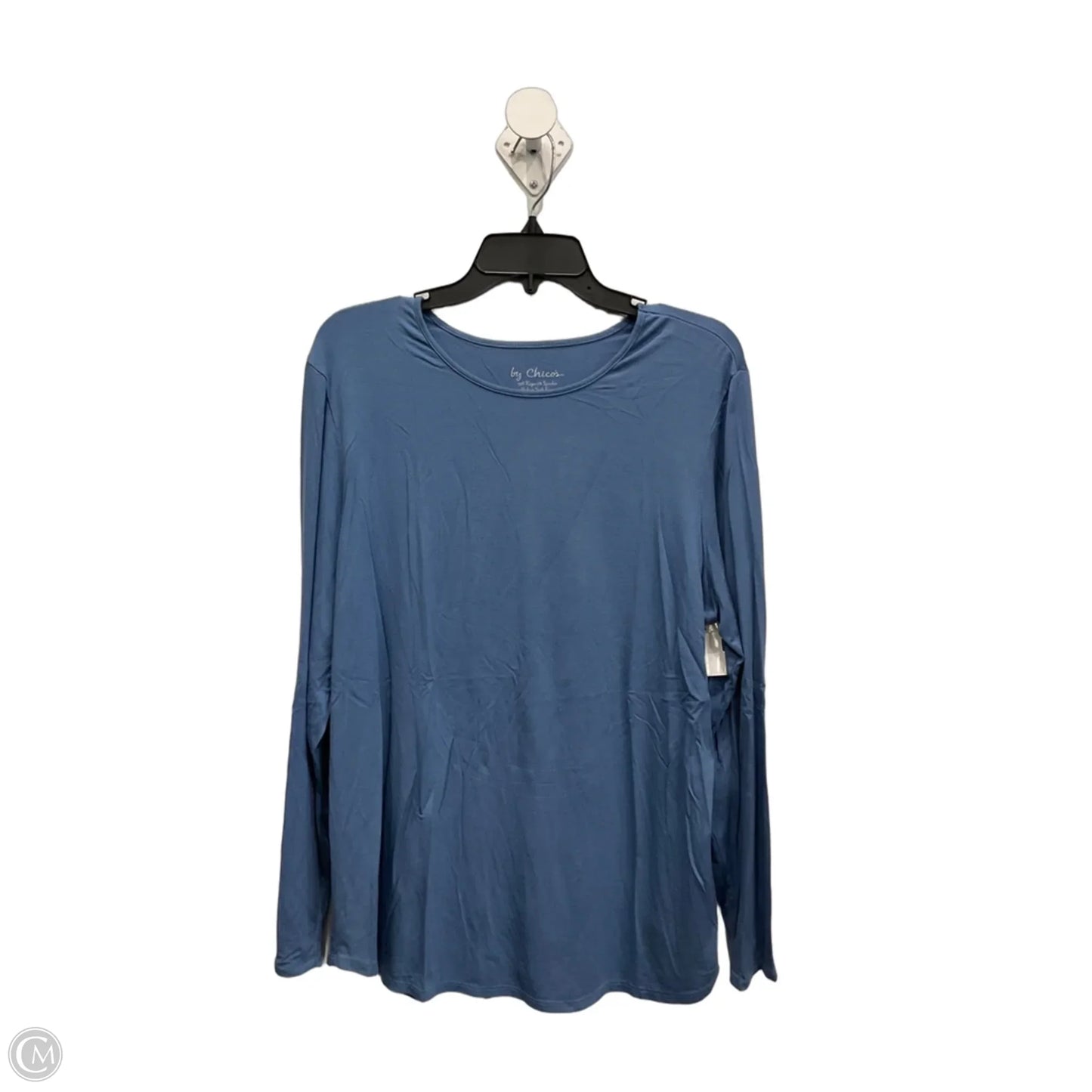 Top Long Sleeve By Chicos In Blue, Size: 3x