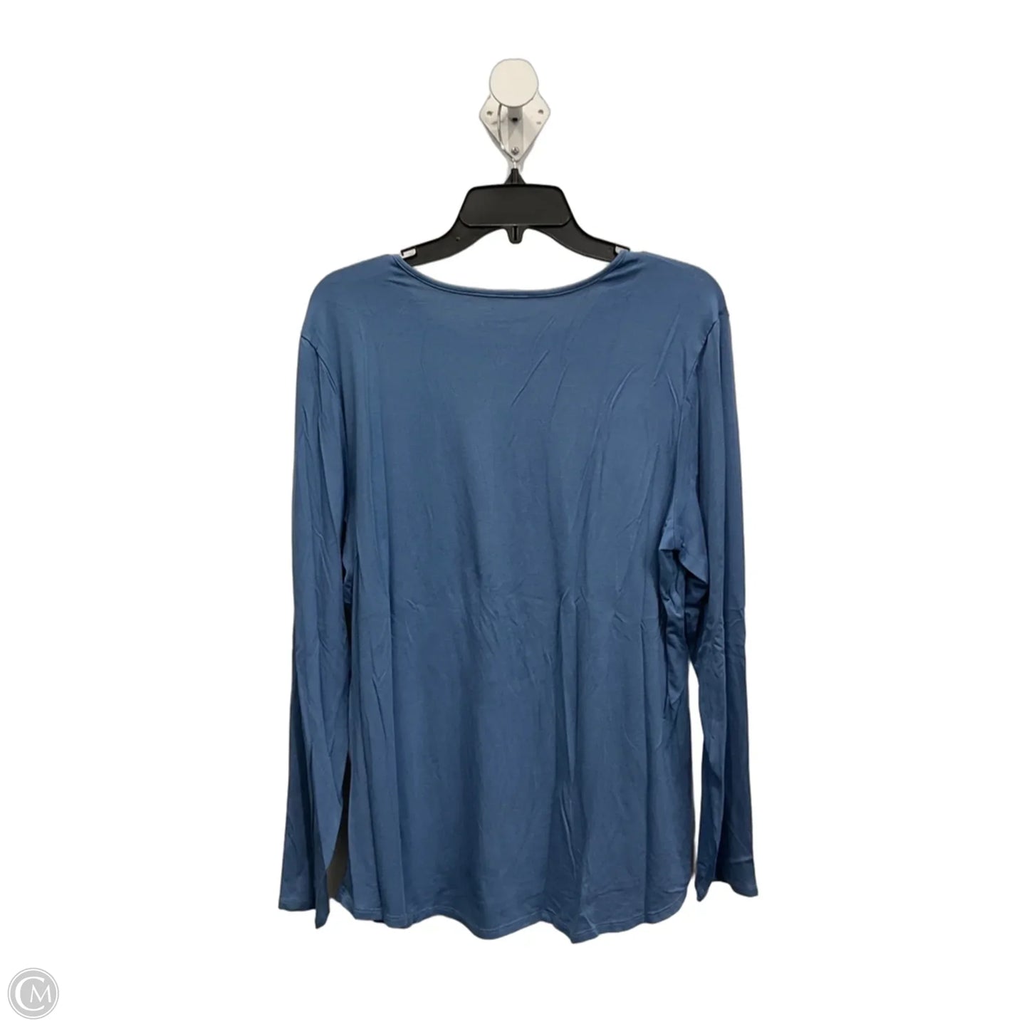 Top Long Sleeve By Chicos In Blue, Size: 3x