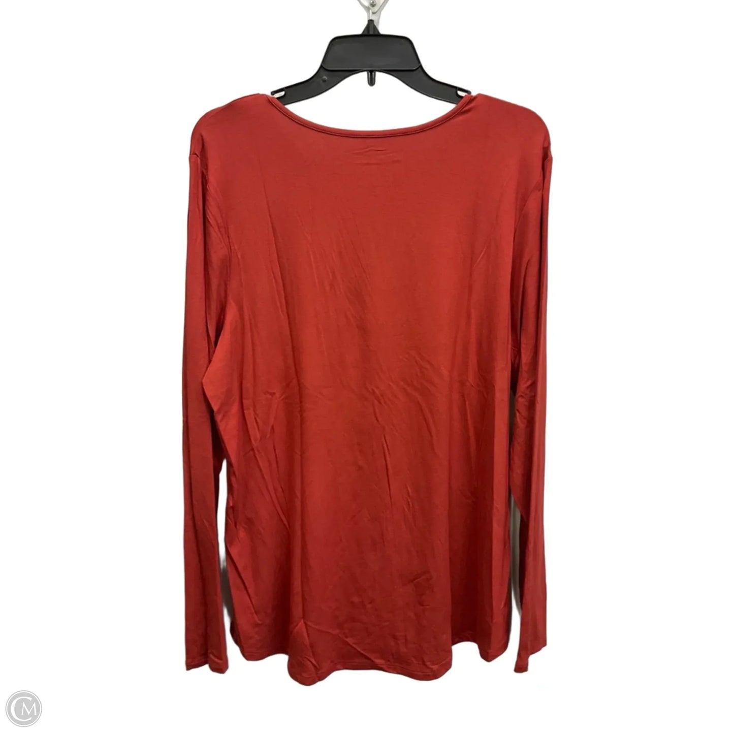 Top Long Sleeve By Chicos In Orange, Size: 3x