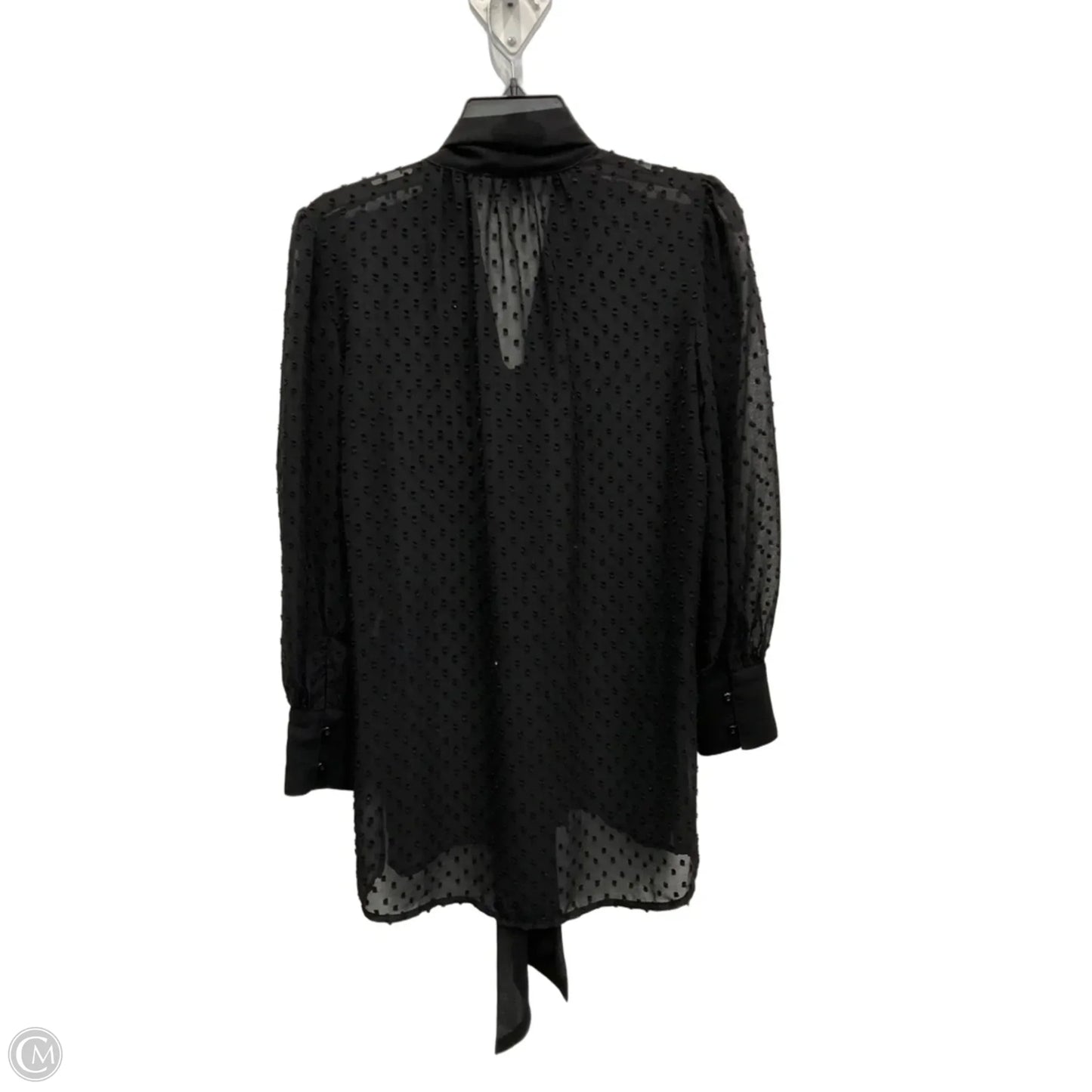Top Long Sleeve By Adrianna Papell In Black, Size: Xs