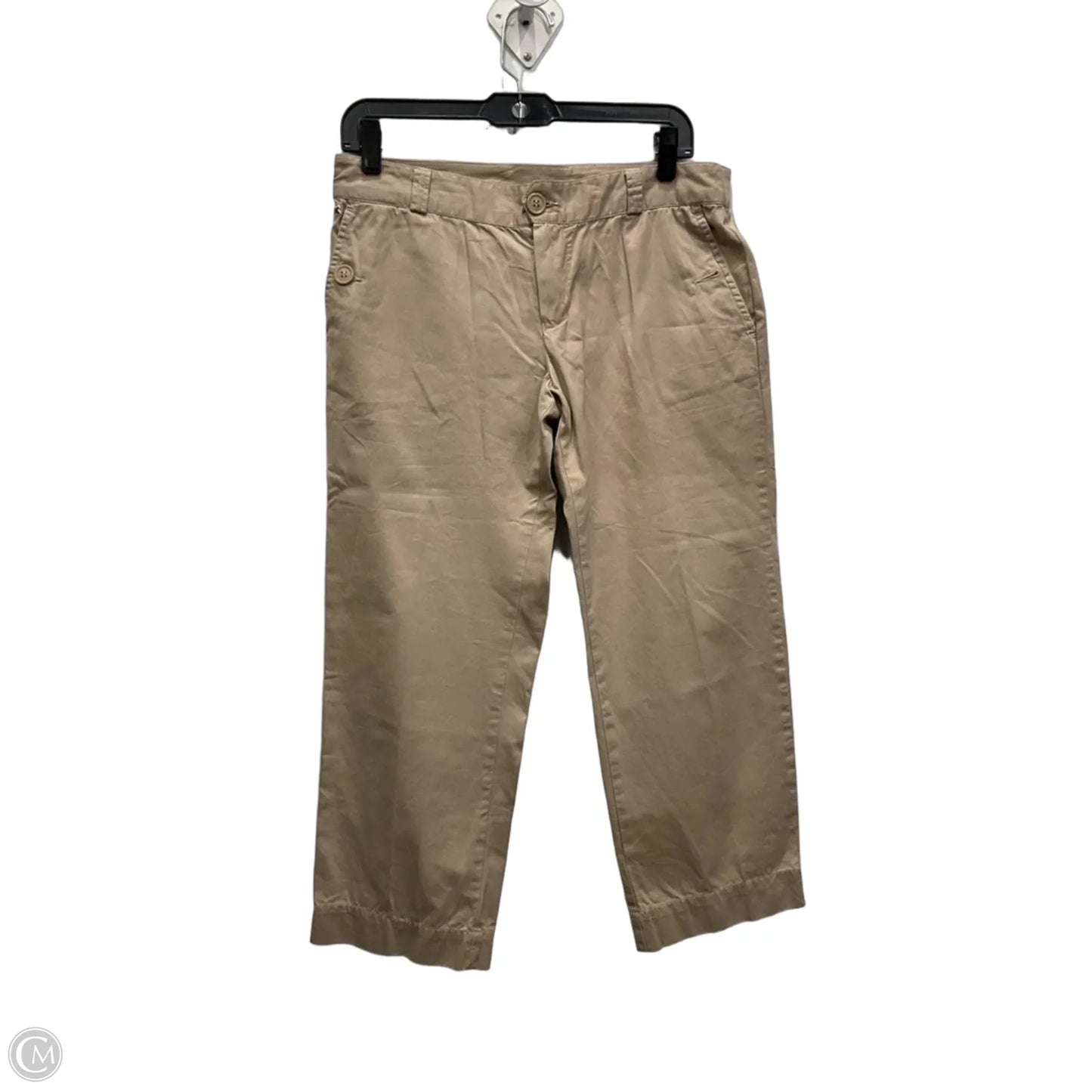 Pants Cropped By Lacoste In Tan, Size: Xl