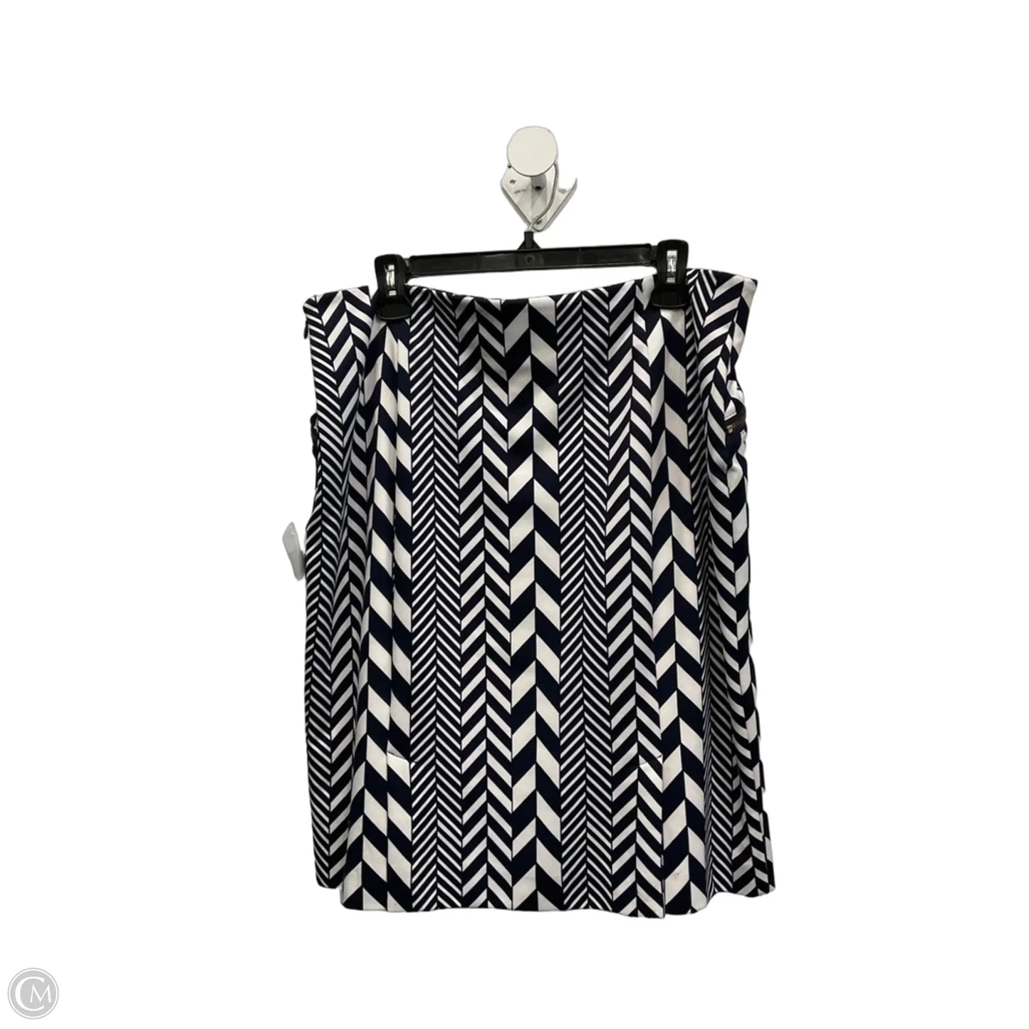 Skirt Designer By Michael Kors In Blue & White, Size: 16