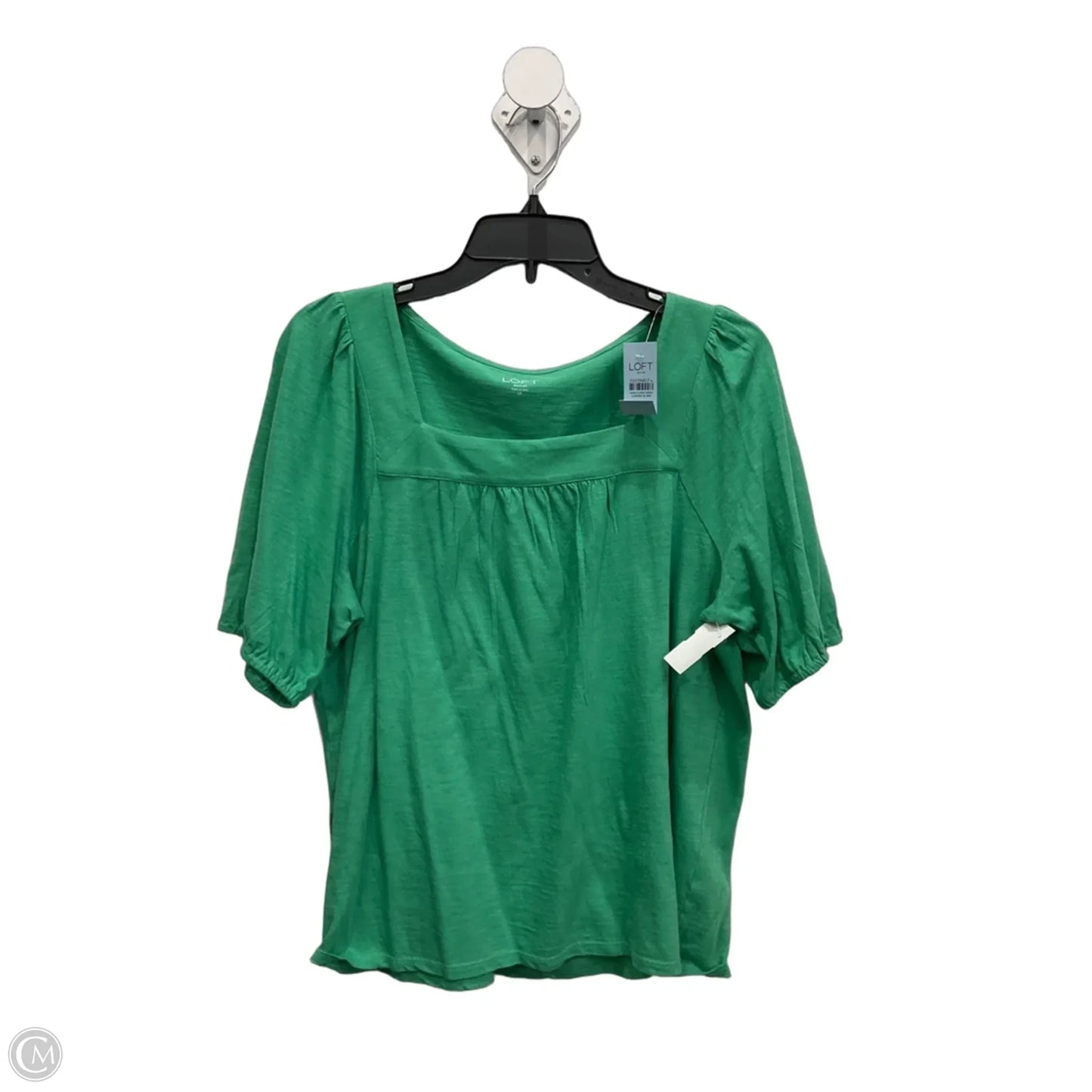 Top Short Sleeve By Loft In Green