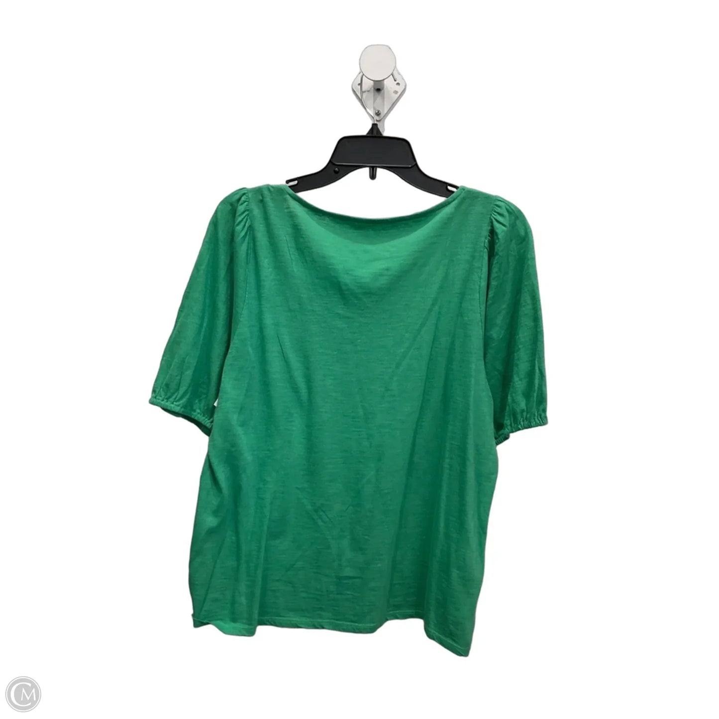 Top Short Sleeve By Loft In Green