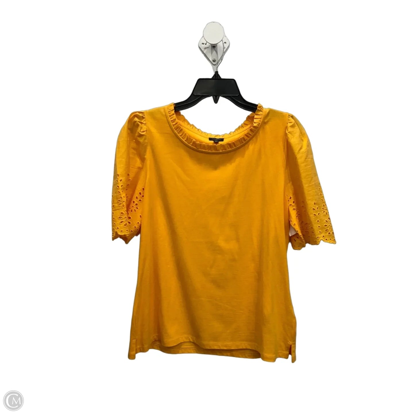 Top Short Sleeve By Talbots In Orange, Size: L