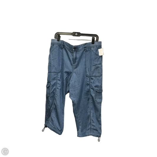Capris By Style And Company In Blue Denim, Size: 14p