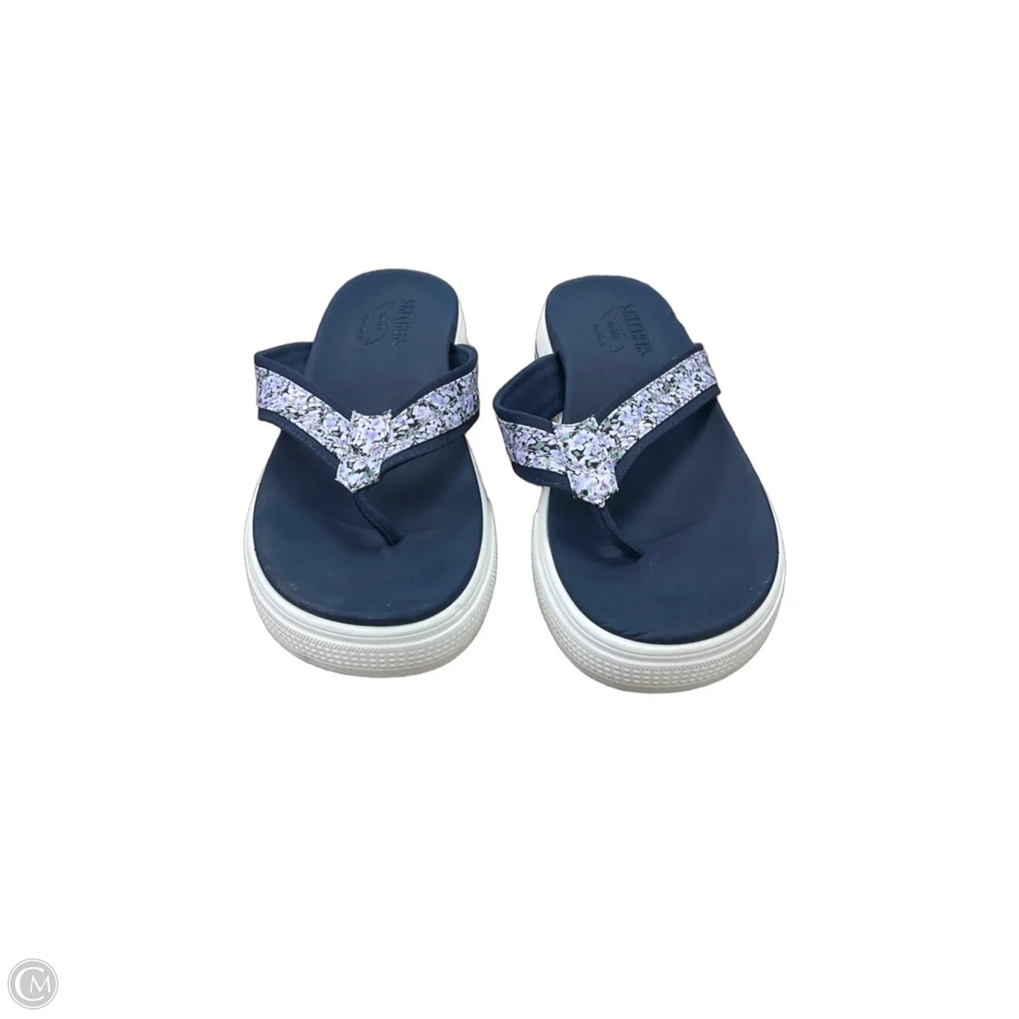 Sandals Flip Flops By Skechers In Blue, Size: 9