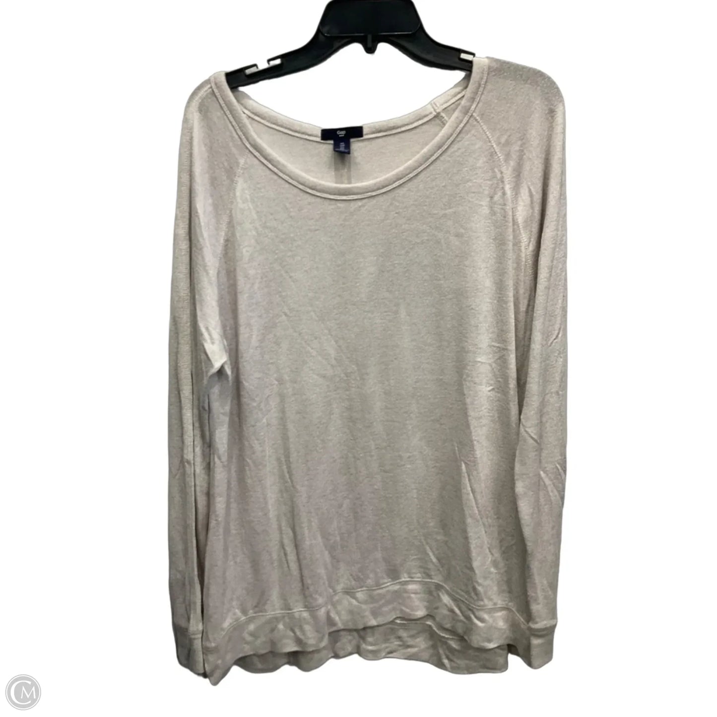 Top Long Sleeve By Gap In Tan, Size: L