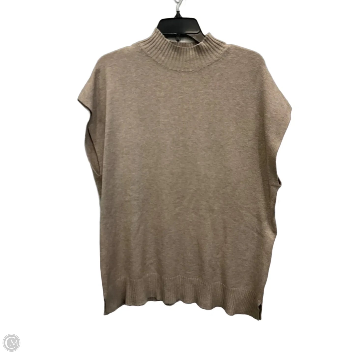 Sweater Short Sleeve By Cyrus In Brown, Size: L