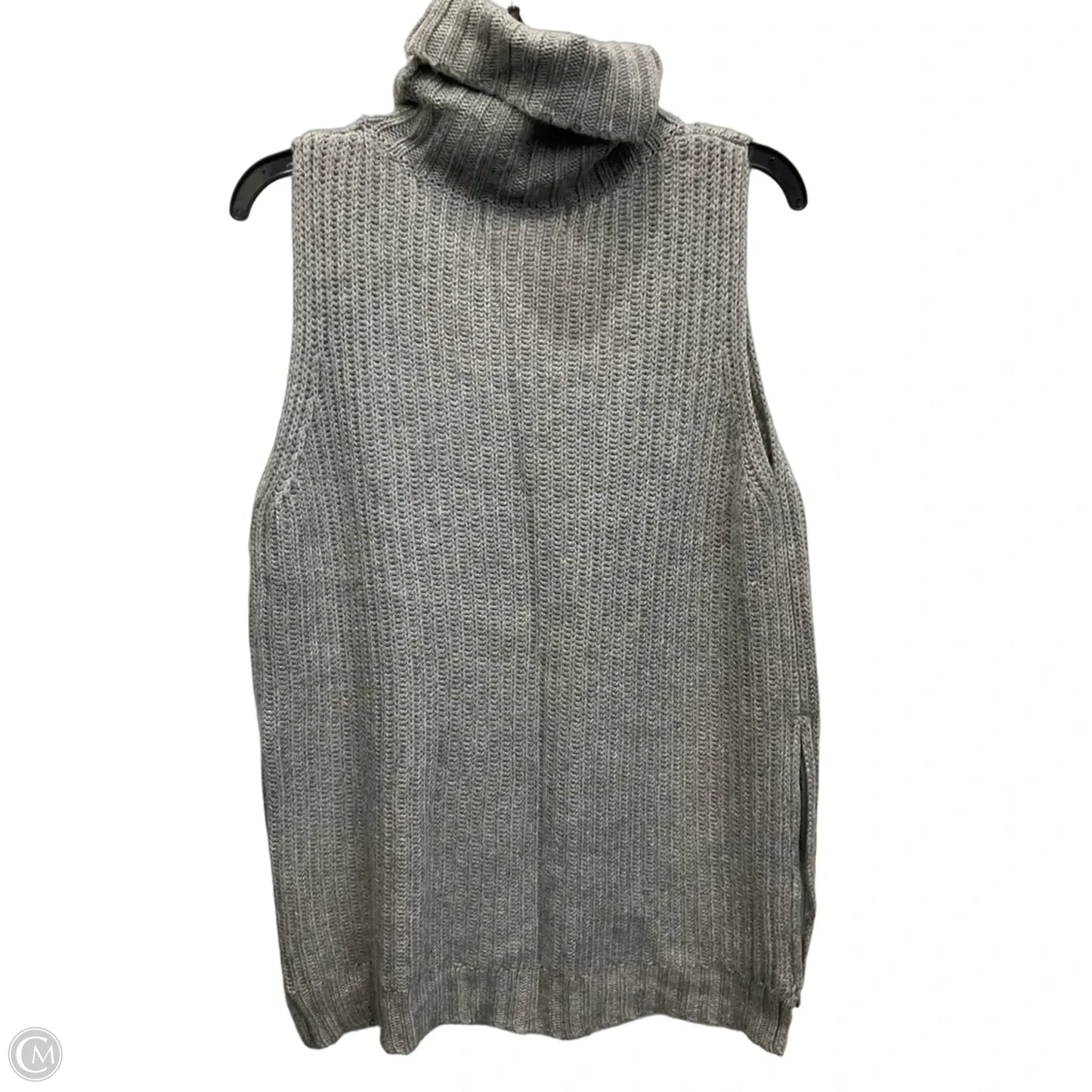 Sweater Short Sleeve By Joa In Grey, Size: L