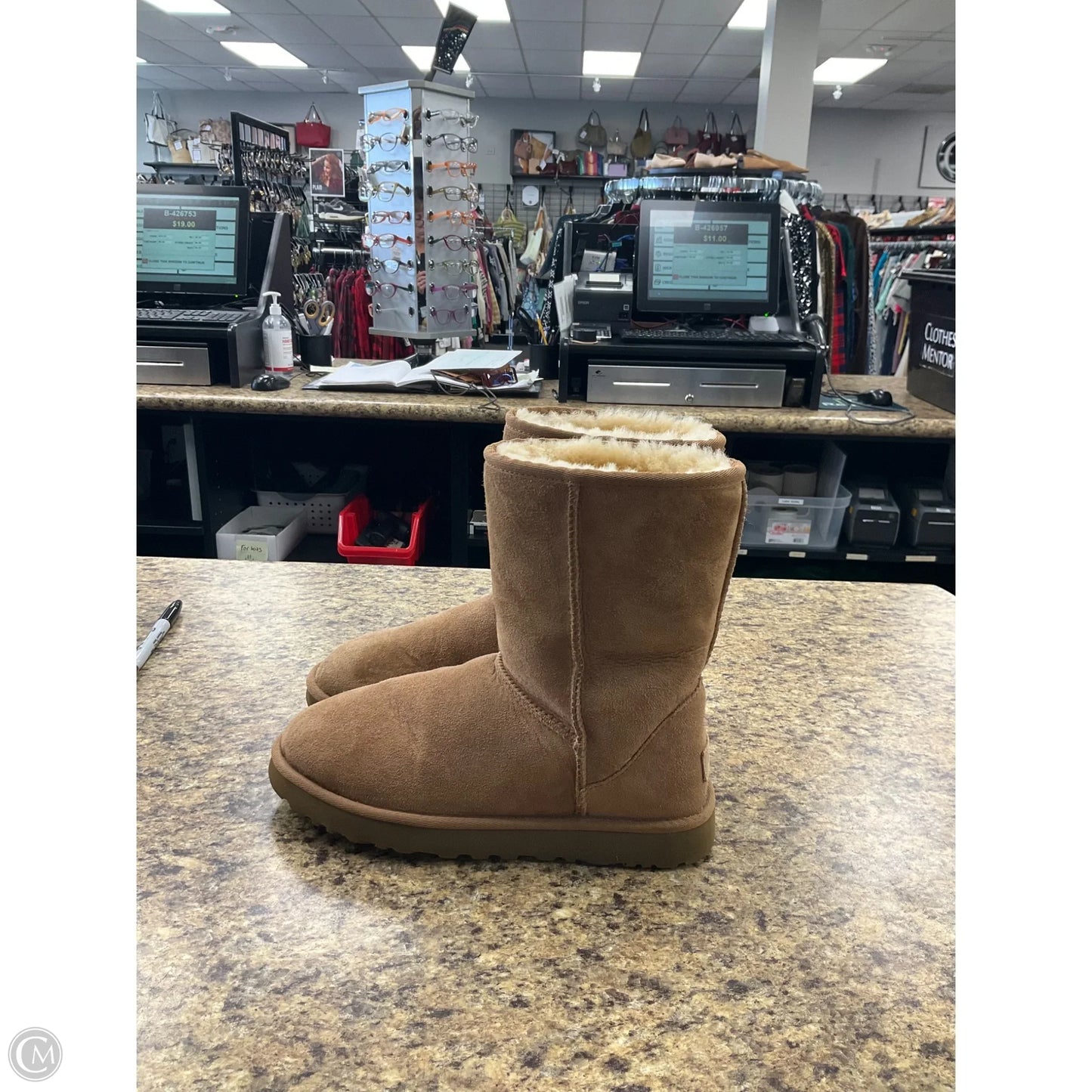 Boots Designer By Ugg In Tan, Size: 8